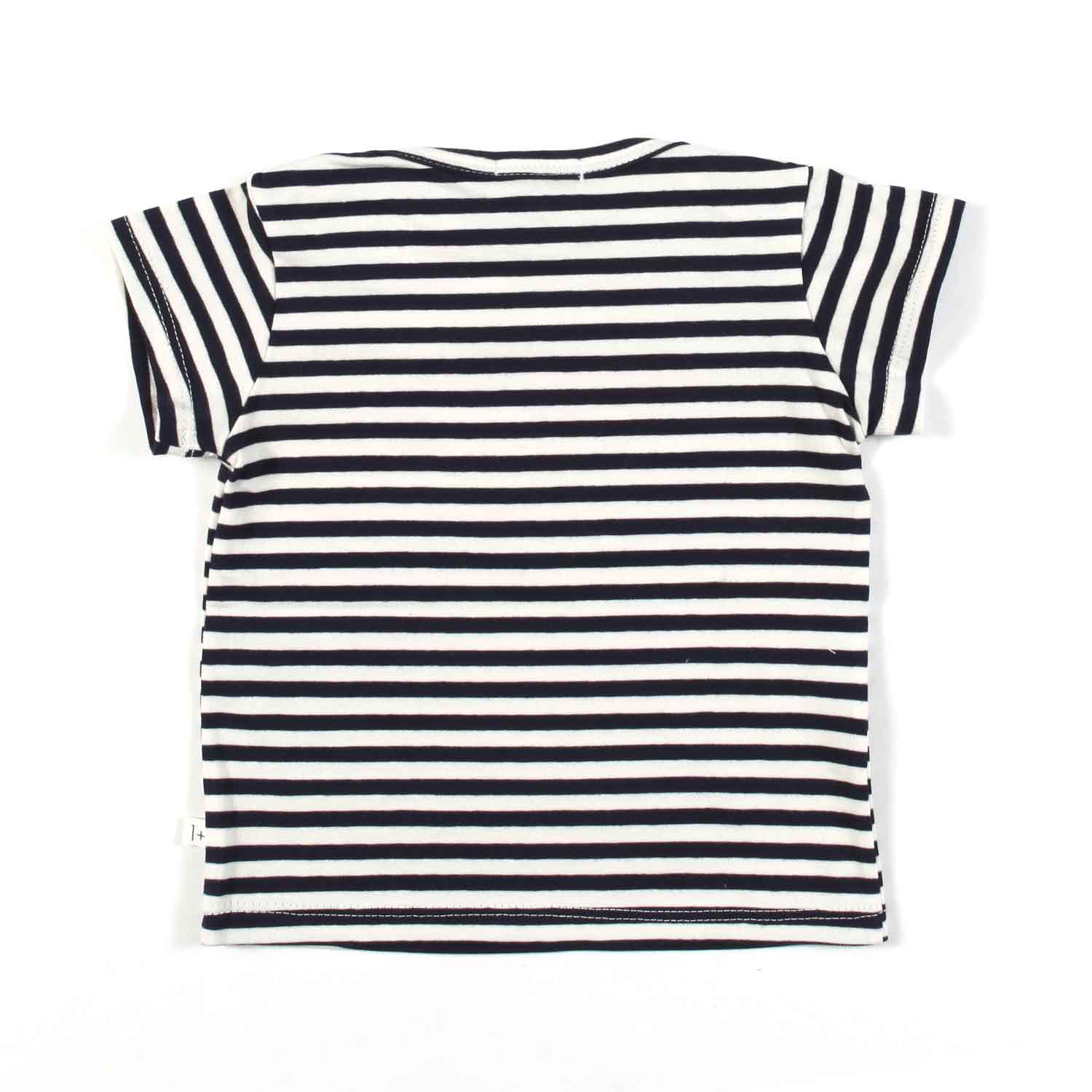 T-SHIRT KEN UNISEX BLU NOTTE E BIANCA A RIGHE - annameglio.com abbigliamento moda