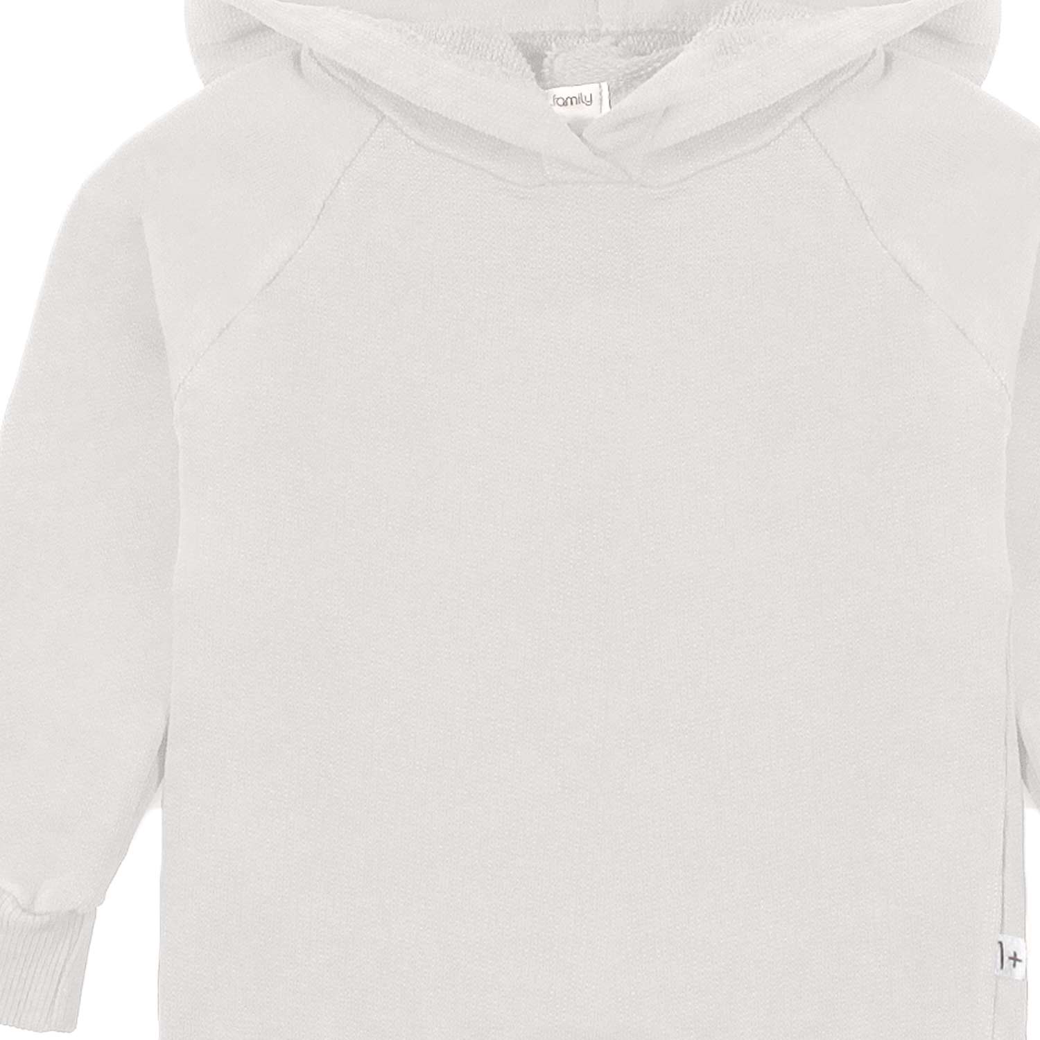 FELPA BENNET UNISEX BIANCO NATURALE CON CAPPUCCIO - annameglio.com abbigliamento moda