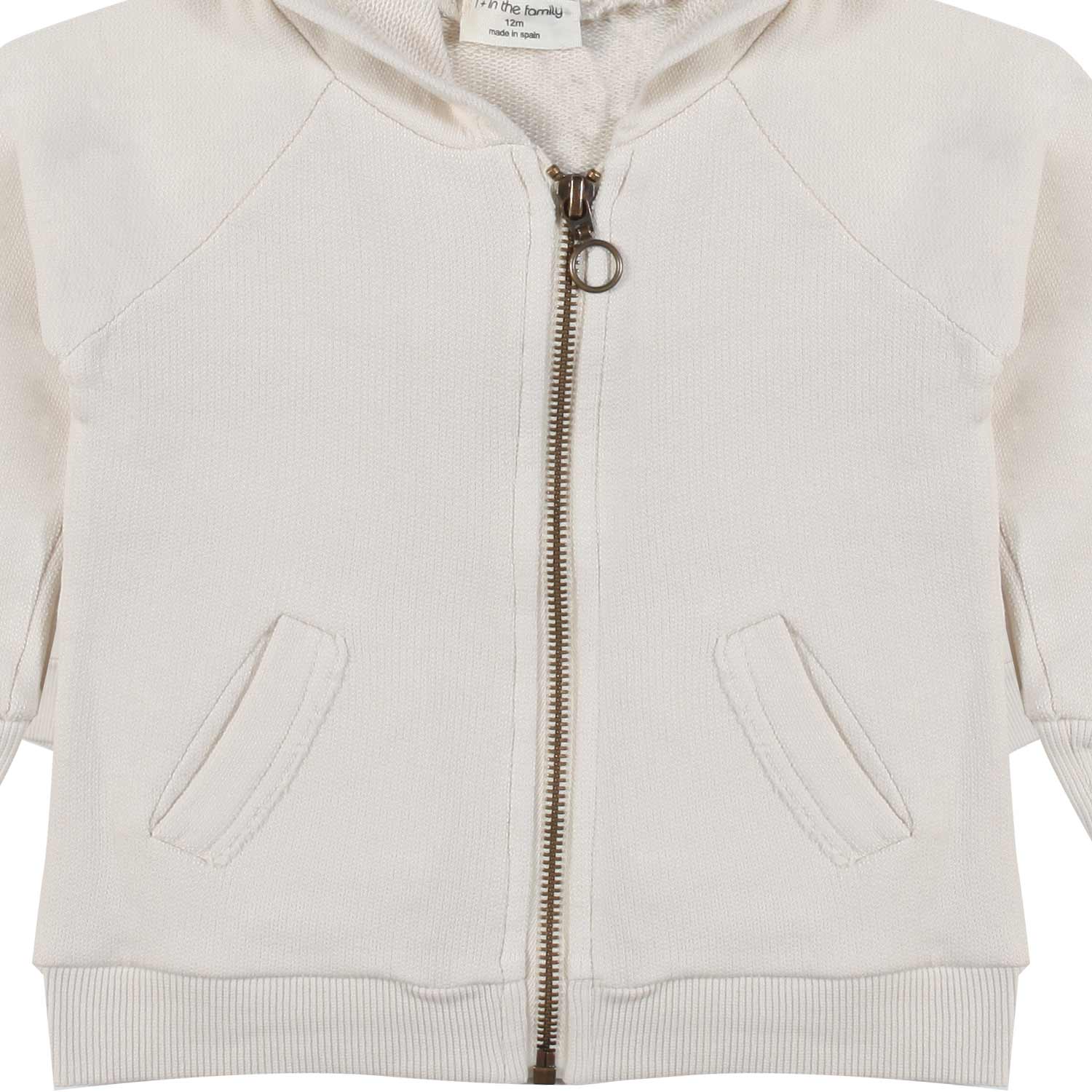 FELPA OWEN UNISEX BIANCO OSSO CON CAPPUCCIO - annameglio.com abbigliamento moda