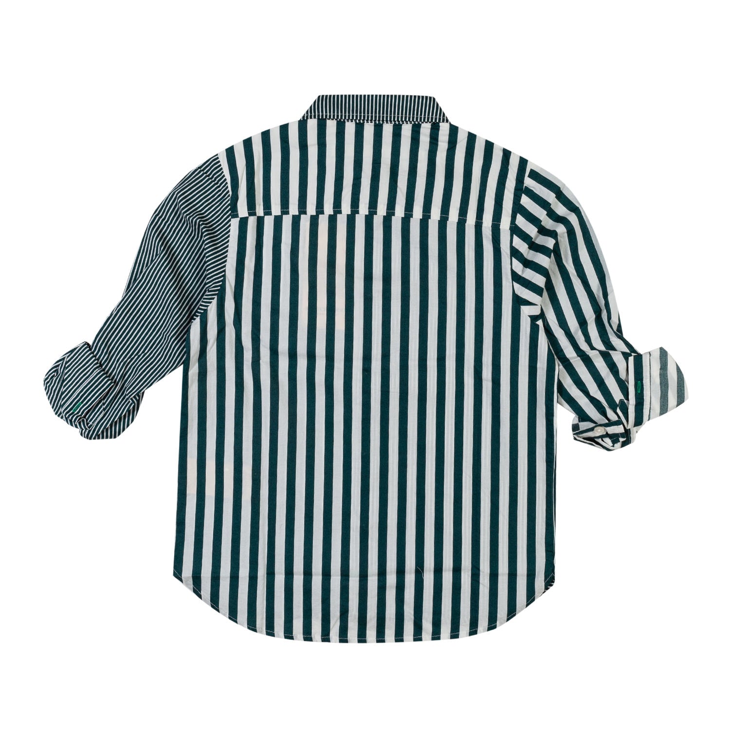 CAMICIA VERDE E BIANCA A RIGHE BAMBINO E TEENAGER - annameglio.com abbigliamento moda