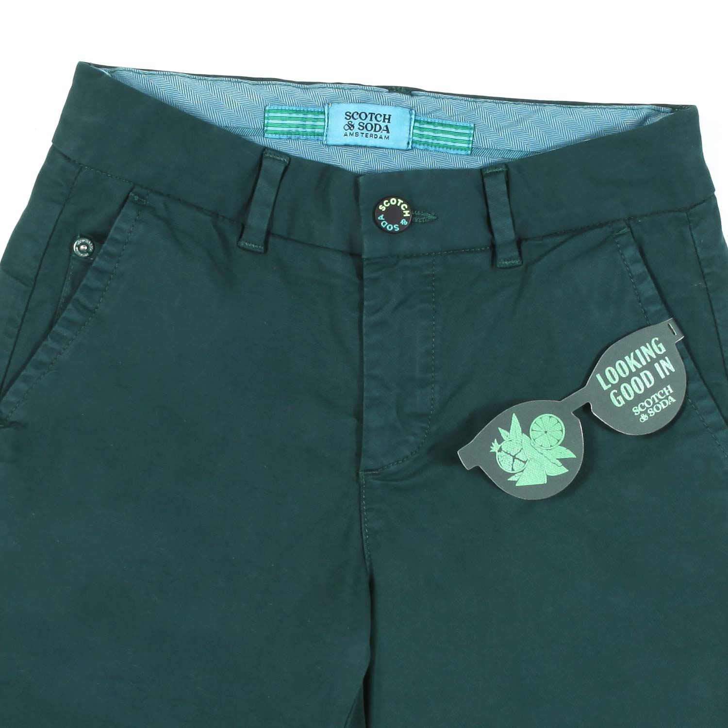 BERMUDA VERDE BOTTIGLIA BAMBINO E TEENAGER - annameglio.com abbigliamento moda