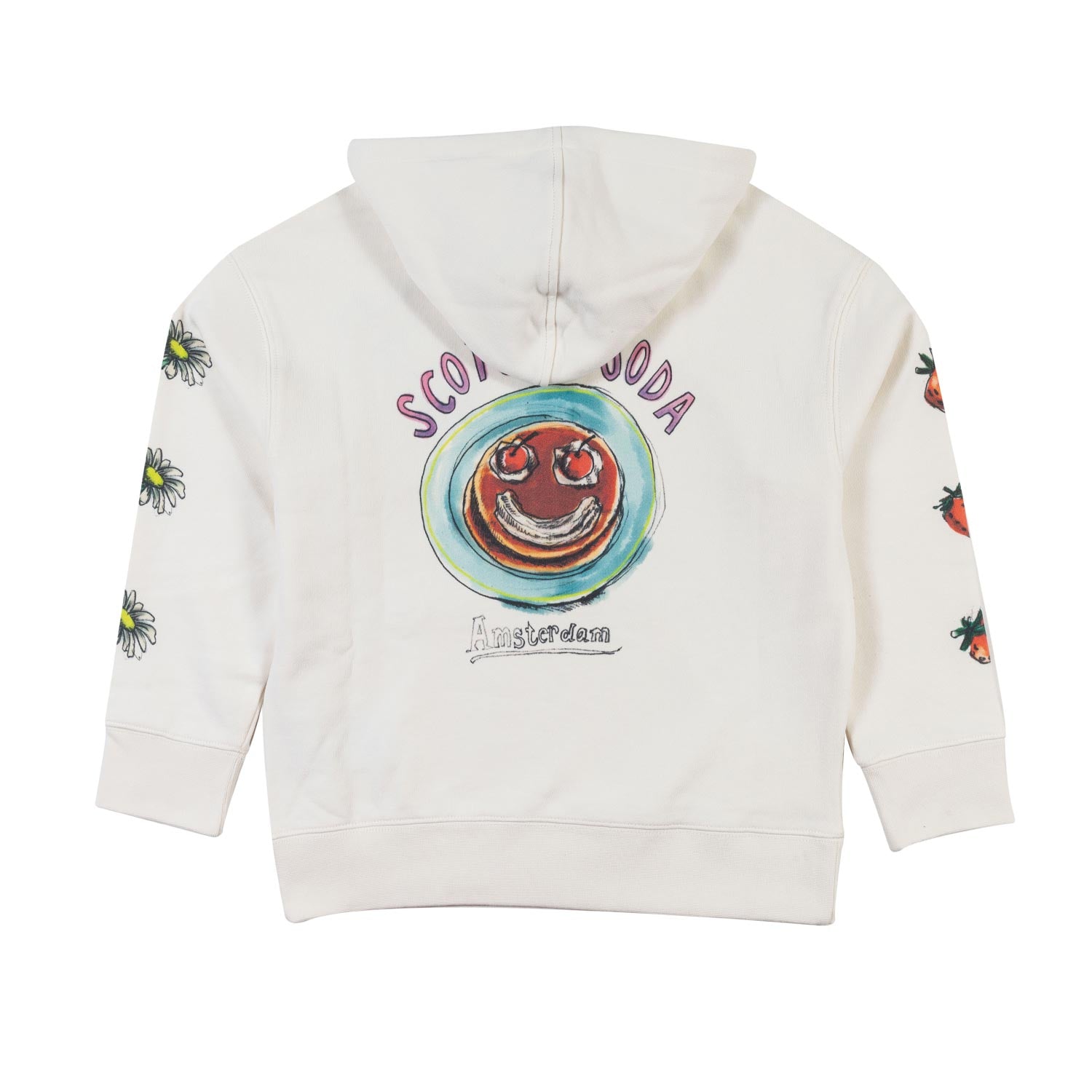 FELPA HOODIE AVORIO E MULTICOLOR BAMBINA E RAGAZZA - annameglio.com abbigliamento moda