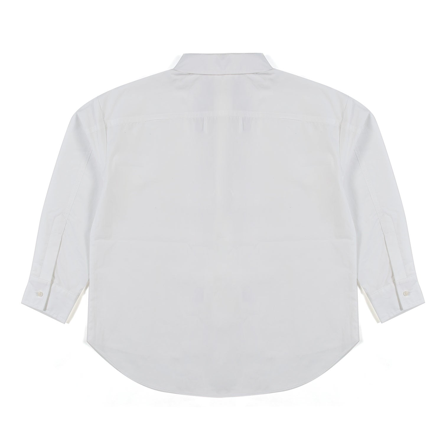 CAMICIA OVERSIZE BIANCA CON RICAMO VERDE - annameglio.com abbigliamento moda