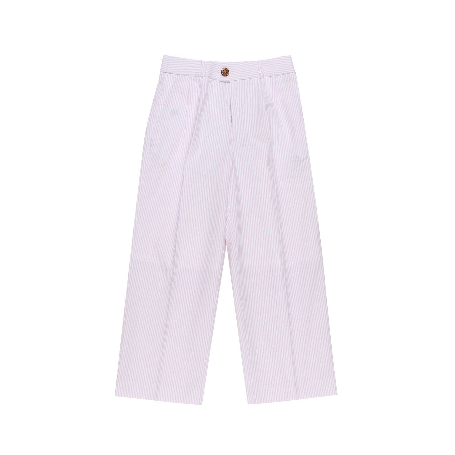 PANTALONE ROSA E BIANCO A RIGHE BAMBINA TEENAGER - annameglio.com abbigliamento moda