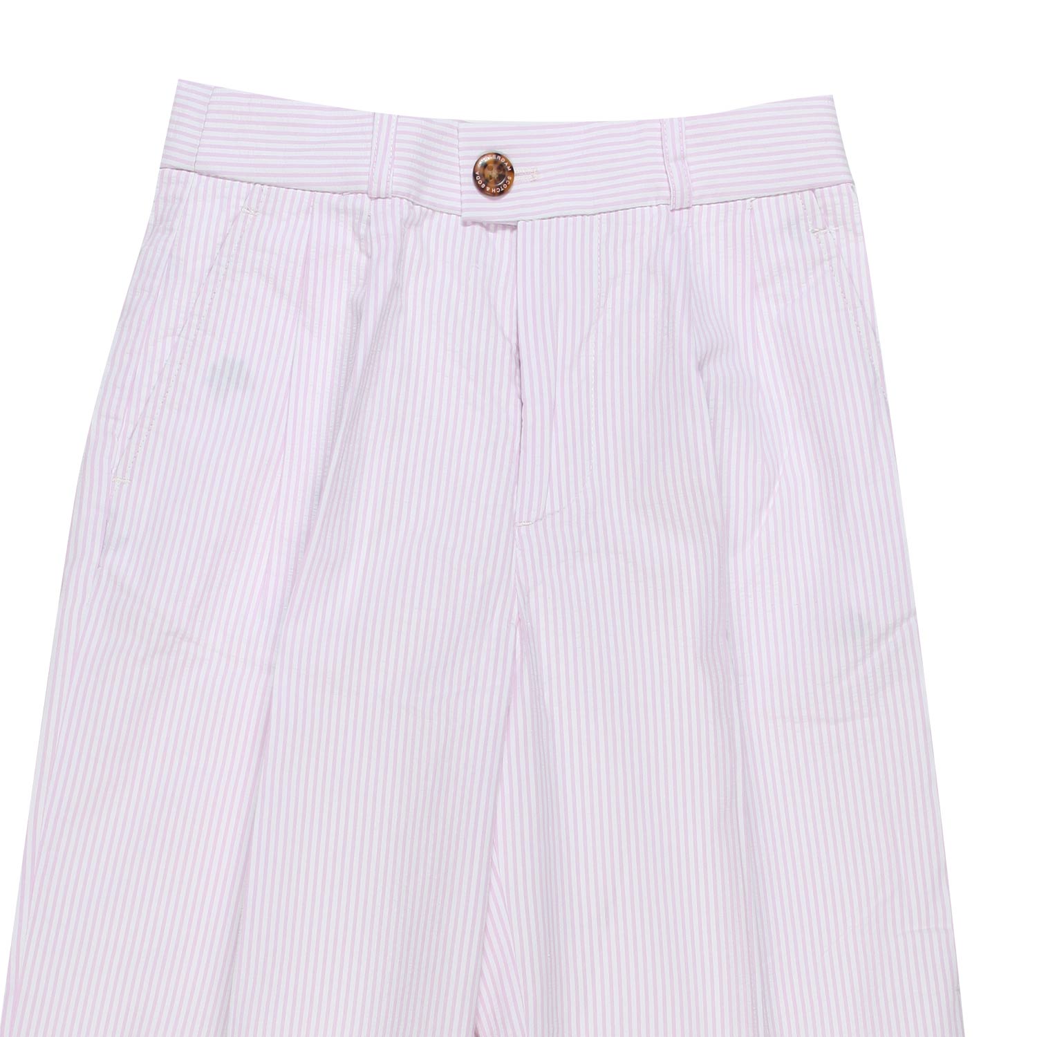 PANTALONE ROSA E BIANCO A RIGHE BAMBINA TEENAGER - annameglio.com abbigliamento moda