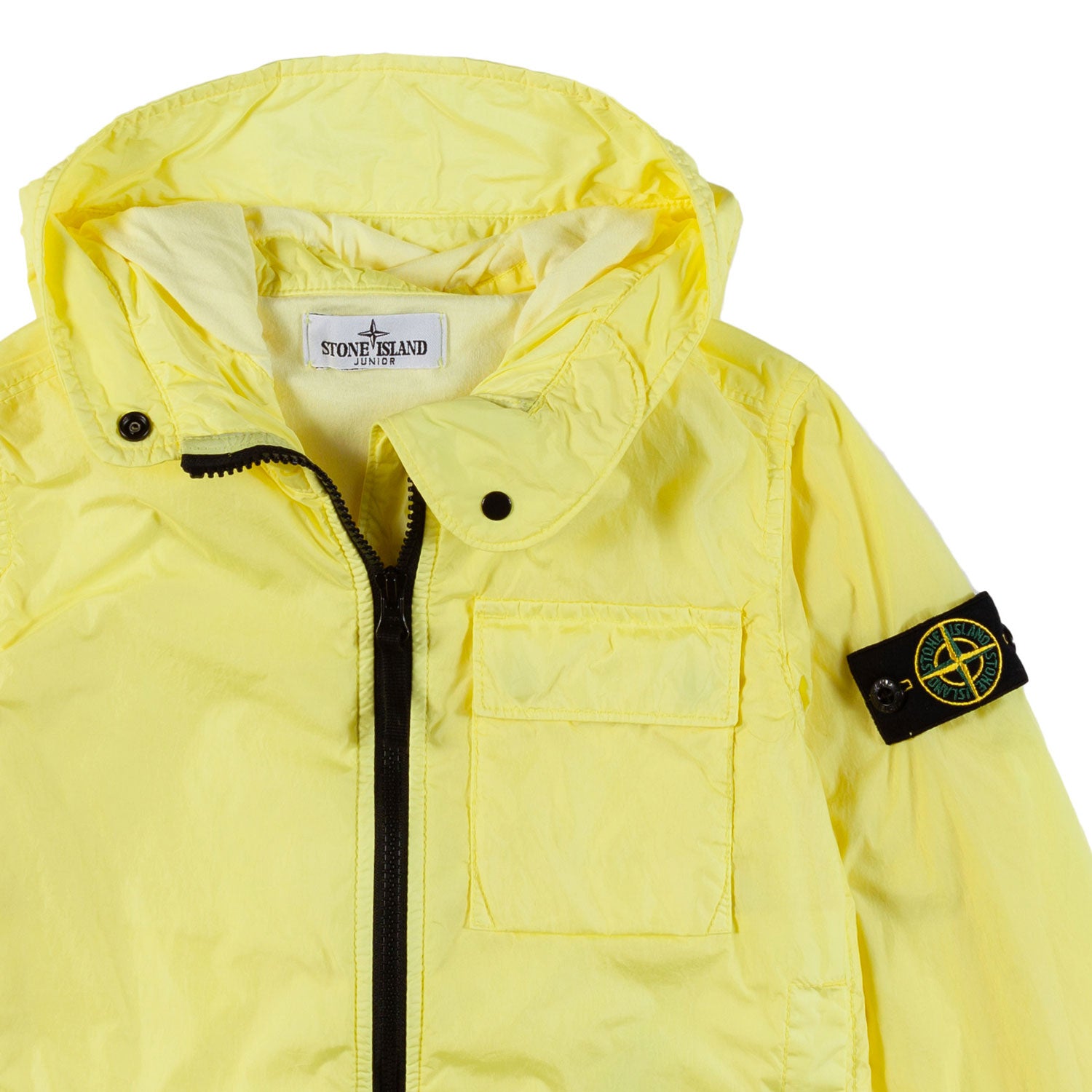 GIUBBINO CRINKLE REPS GIALLO FLUO - annameglio.com abbigliamento moda