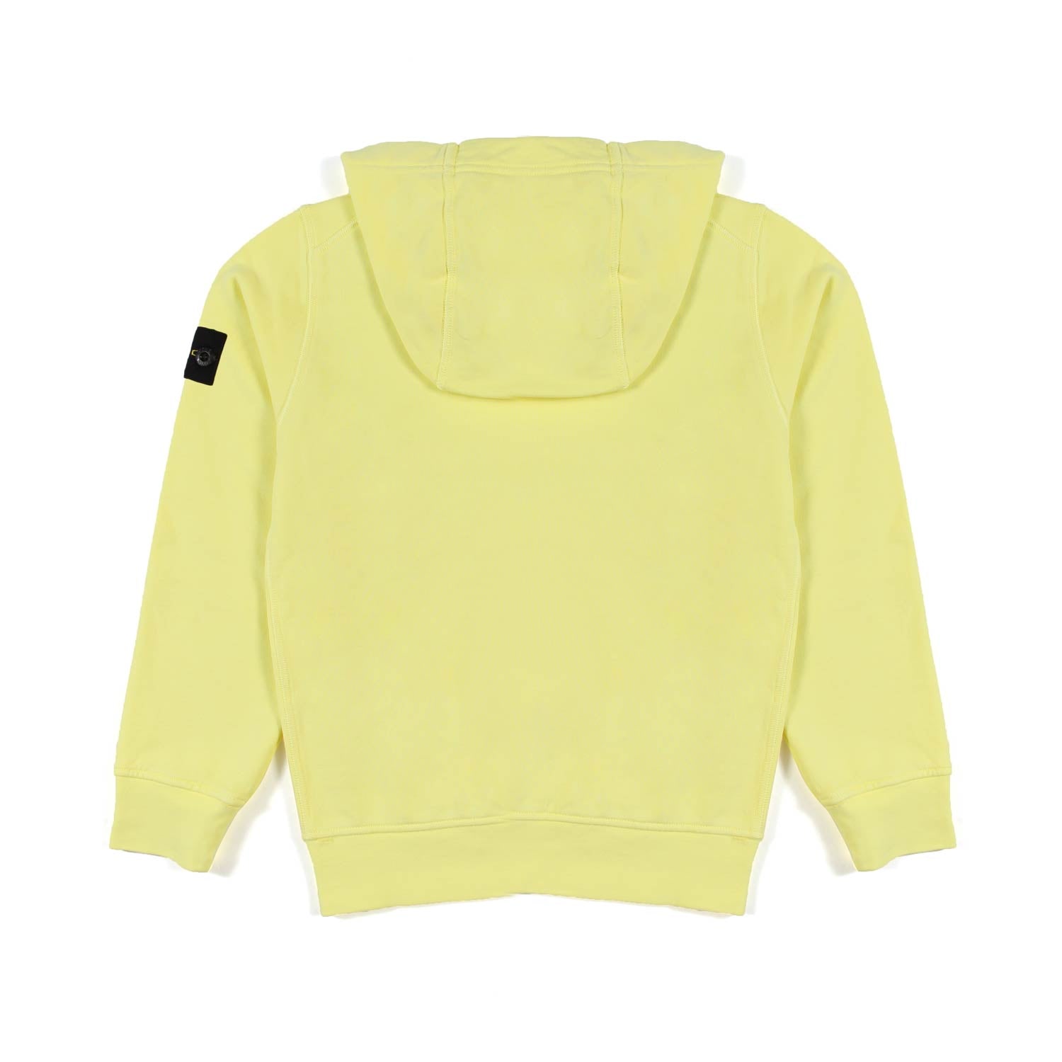 FELPA HOODIE GIALLO LIMONE CON PATCH LOGO COMPASS - annameglio.com abbigliamento moda