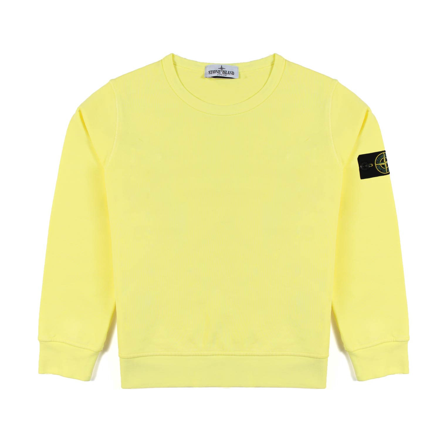 FELPA GIALLO LIMONE CON PATCH LOGO COMPASS - annameglio.com abbigliamento moda