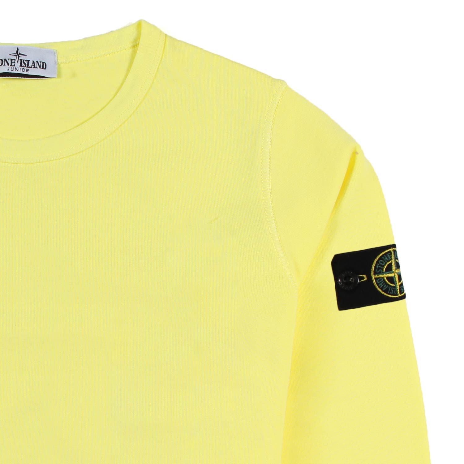 FELPA GIALLO LIMONE CON PATCH LOGO COMPASS - annameglio.com abbigliamento moda
