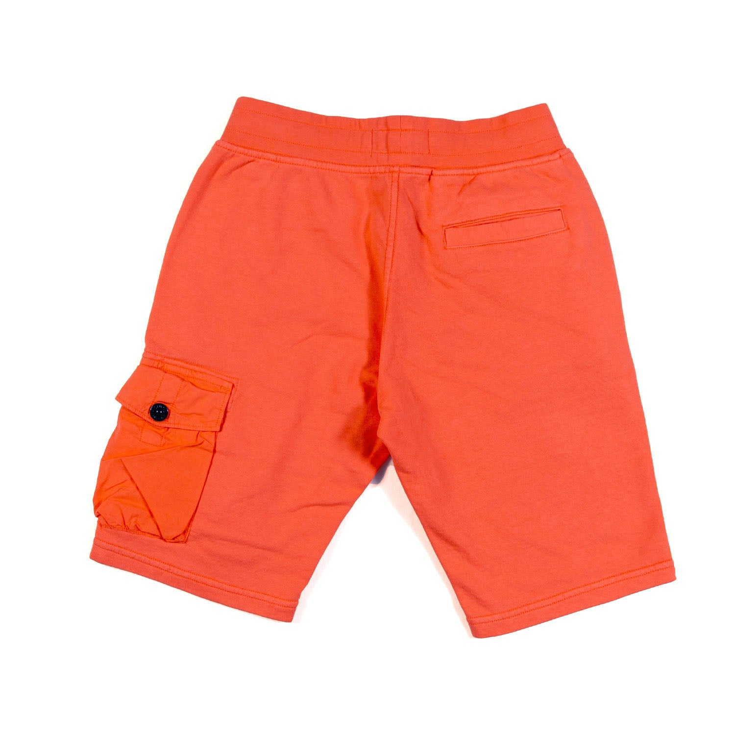 SHORTS CARGO FELPA ARANCIO CON PATCH LOGO COMPASS - annameglio.com abbigliamento moda