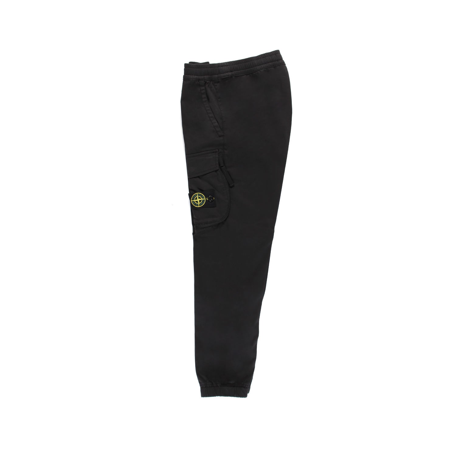 PANTALONE TAPERED NERO CON TASCA CARGO - annameglio.com abbigliamento moda