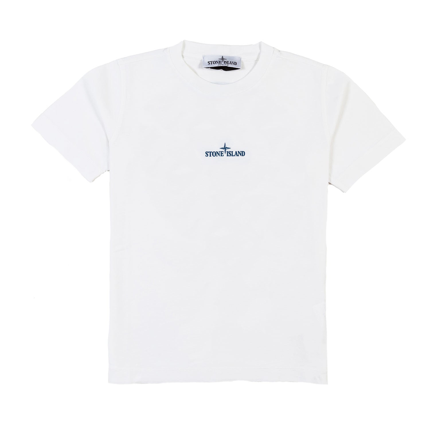 T-SHIRT BIANCA CON MAXI STAMPA COMPASS BLU - annameglio.com abbigliamento moda