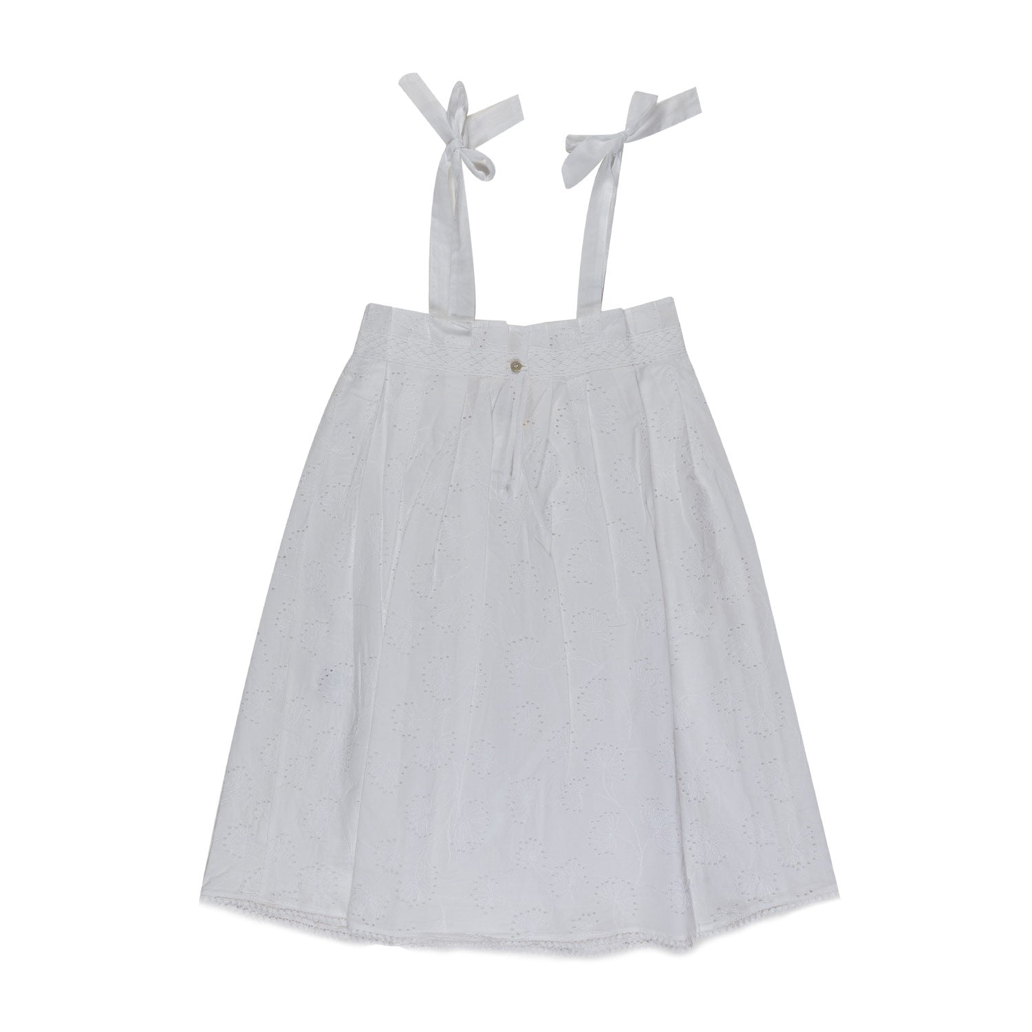 ABITO BIANCO CON RICAMI TRAFORATI BAMBINA - annameglio.com abbigliamento moda