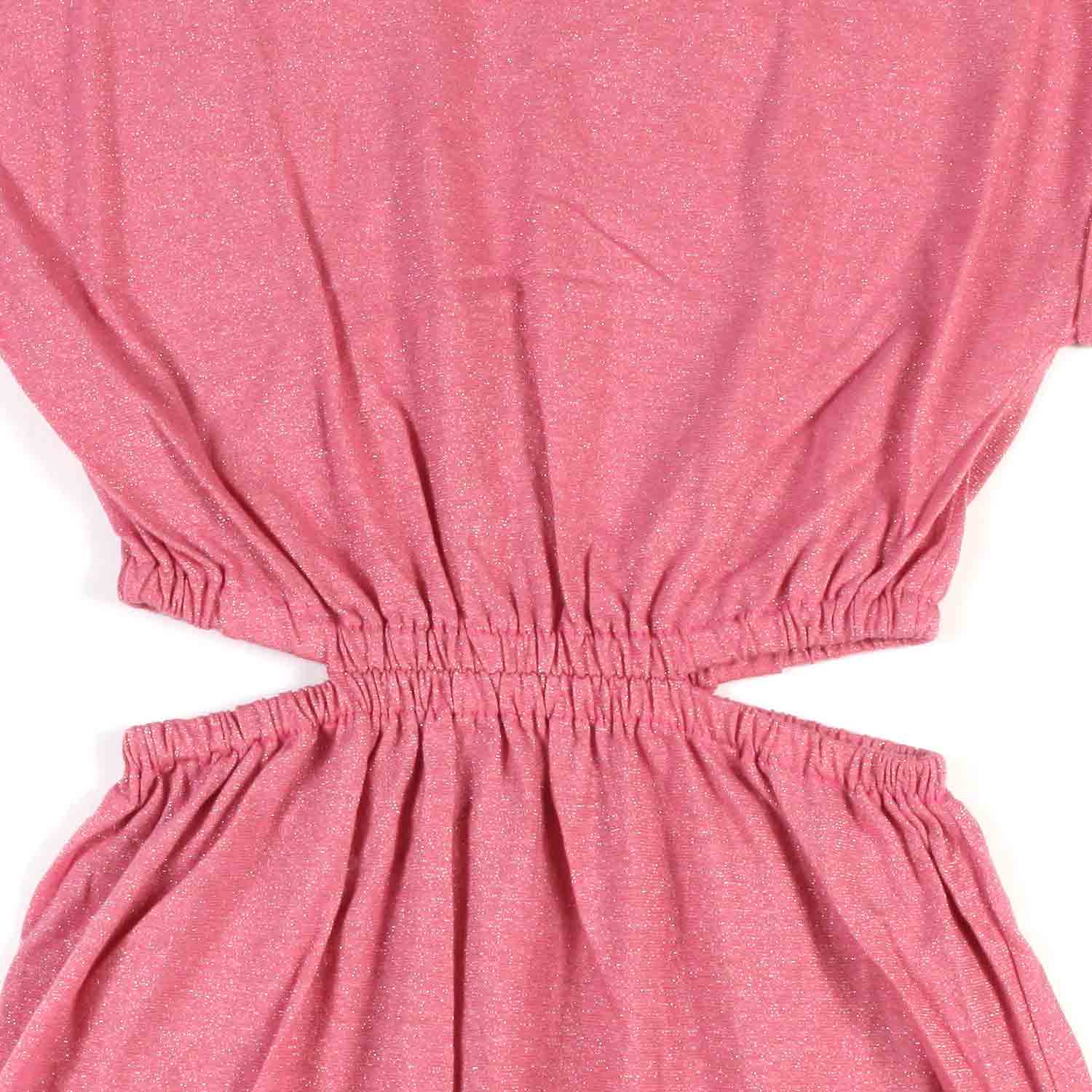 ABITO ROSA ANTICO CON CUT OUT BAMBINA - annameglio.com abbigliamento moda