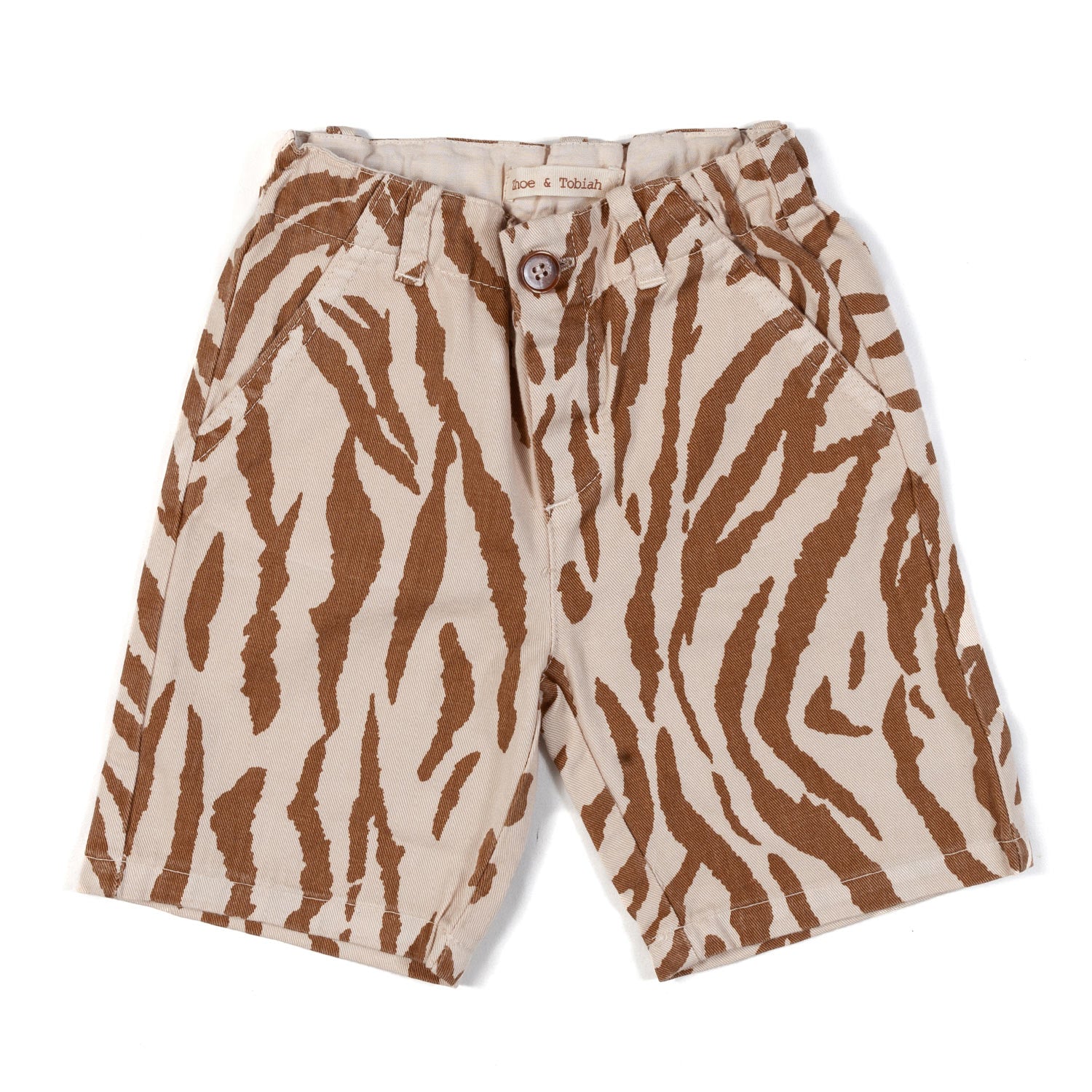 Bermuda animalier marrone e sabbia - annameglio.com abbigliamento moda