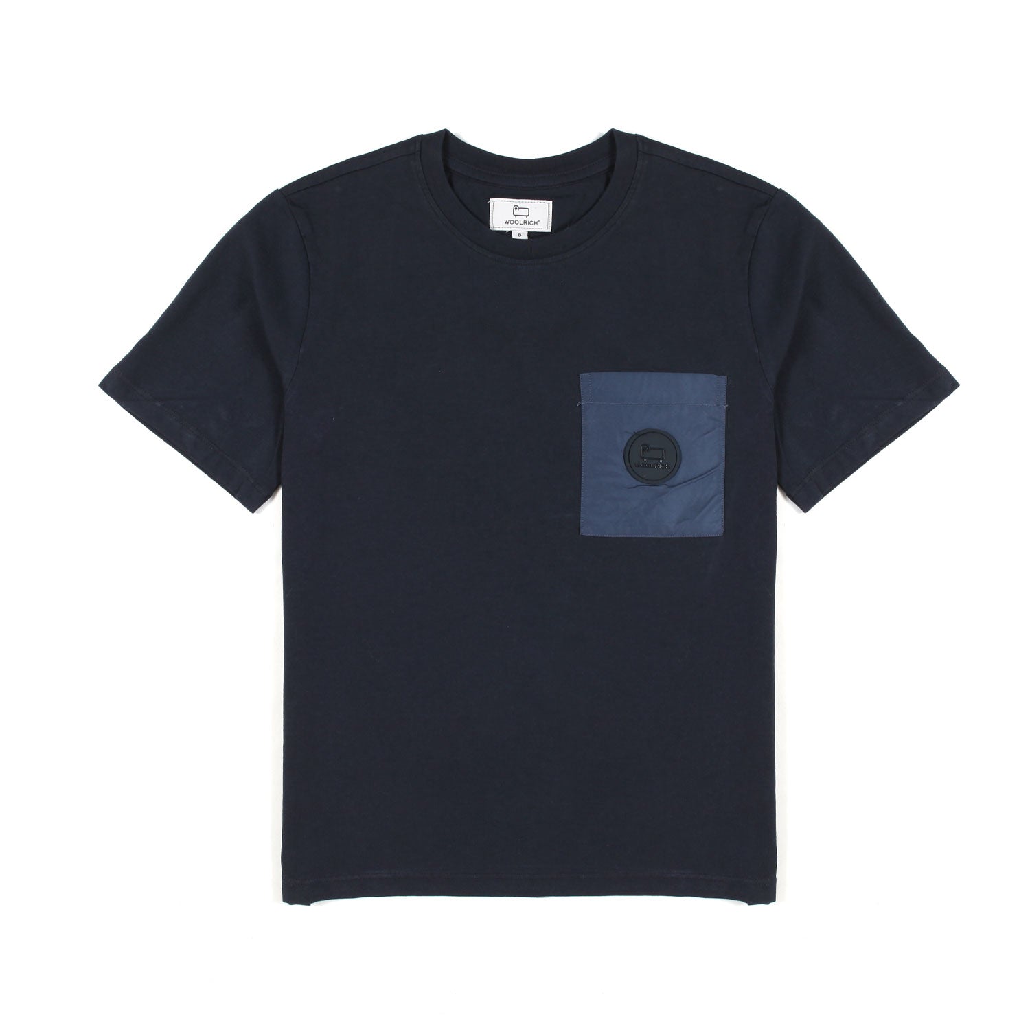 T-SHIRT BLU NAVY CON TASCHINO BLU POLVERE - annameglio.com abbigliamento moda