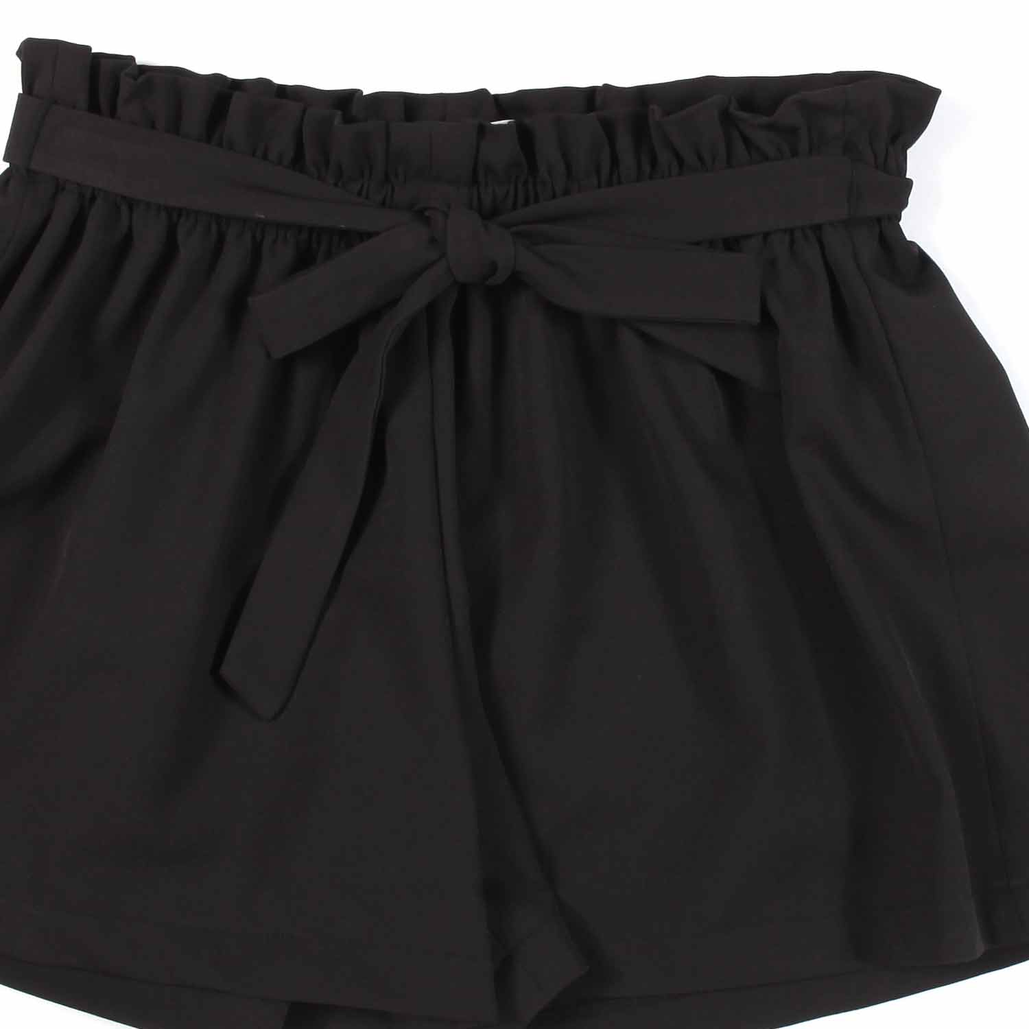 SHORTS NERI CON CINTA BAMBINA E TEENAGER - annameglio.com abbigliamento moda
