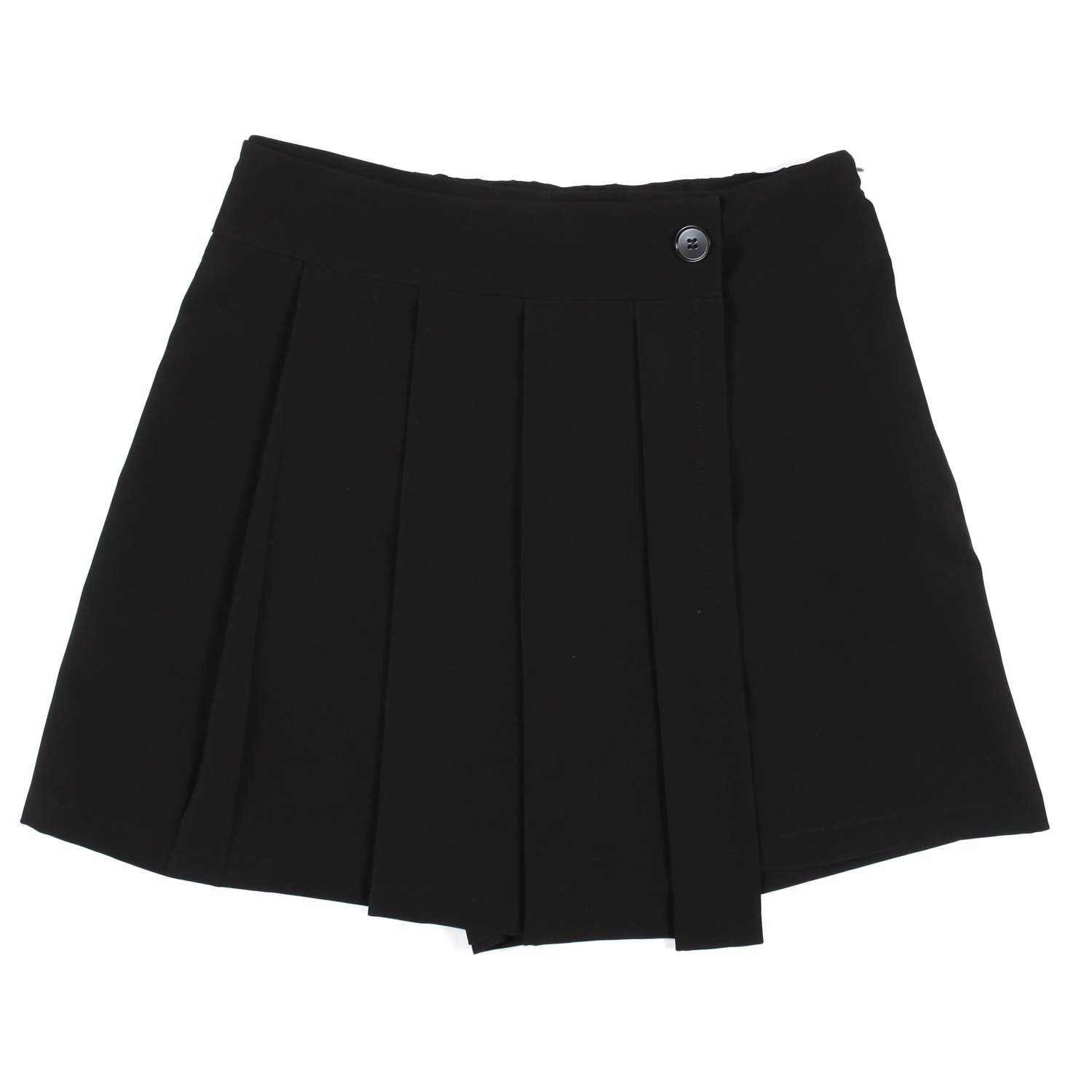 GONNA PANTALONCINO NERA PLISSETTATA - annameglio.com abbigliamento moda