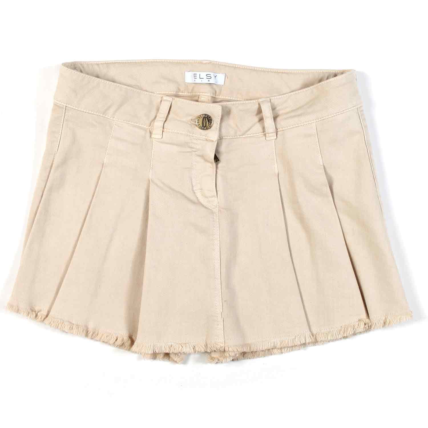 GONNA PANTALONCINO BEIGE BAMBINA E TEENAGER - annameglio.com abbigliamento moda
