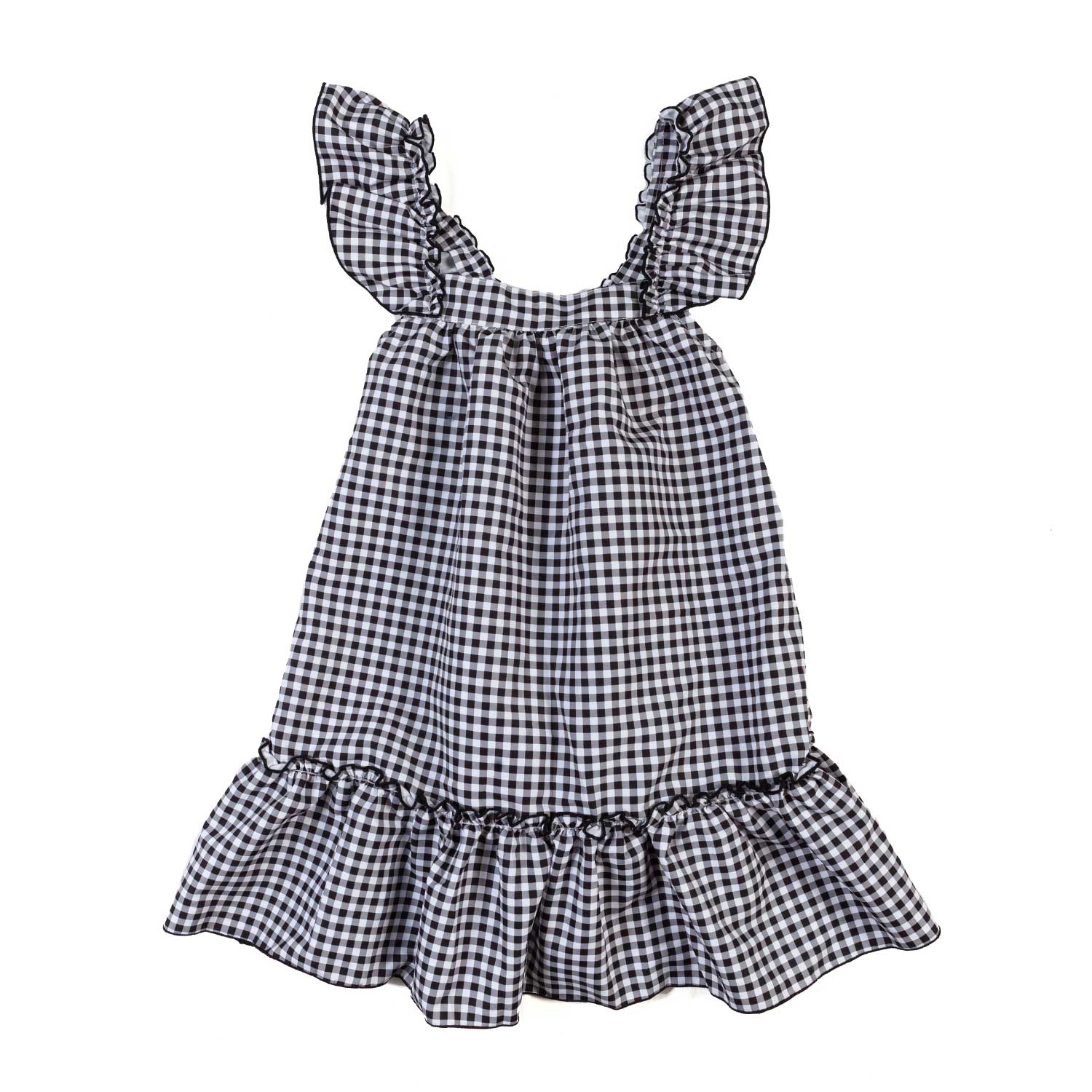 ABITO SPIAGGIA IBIZA BIANCO E BLU A QUADRI BAMBINA - annameglio.com abbigliamento moda