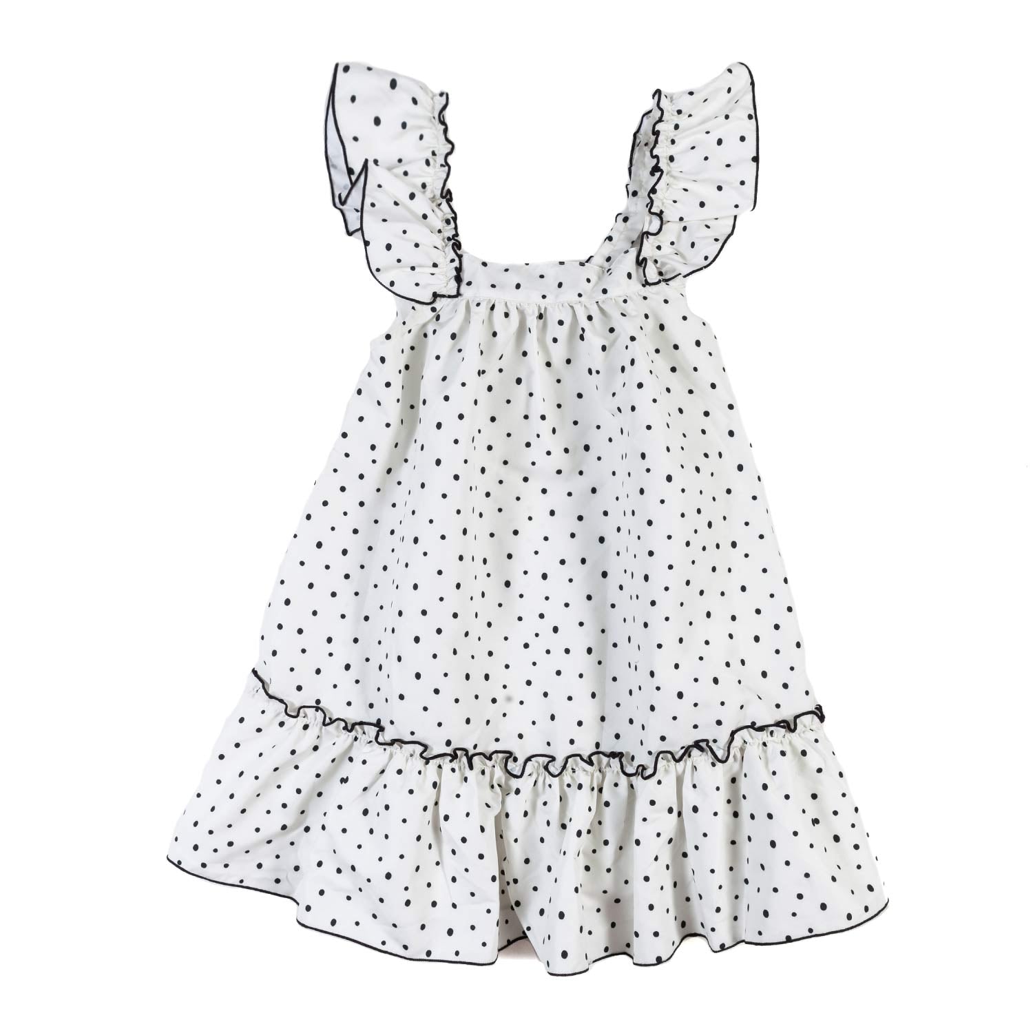 ABITO MARE FORMENTERA BIANCO A POIS BLU BAMBINA - annameglio.com abbigliamento moda