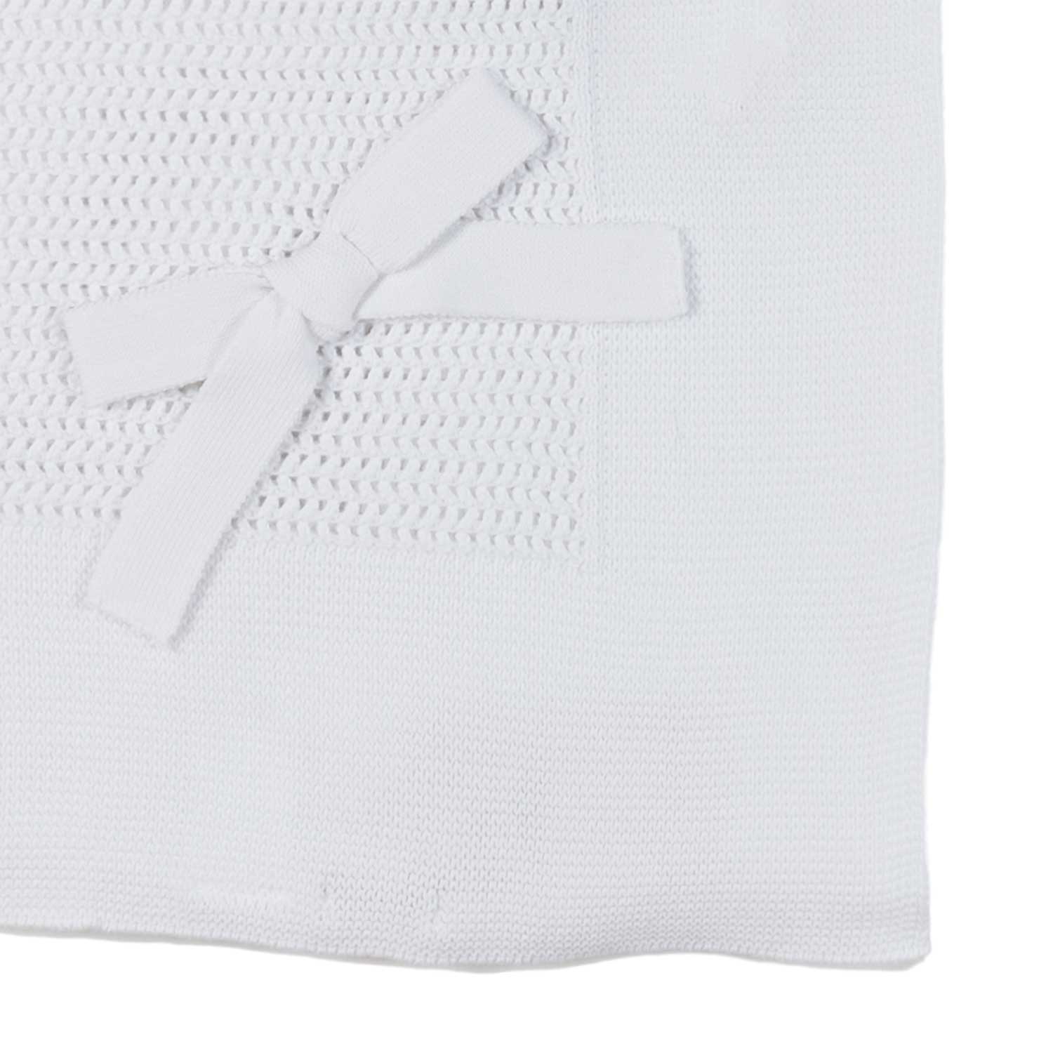 Coperta culla in maglia bianco panna - annameglio.com abbigliamento moda
