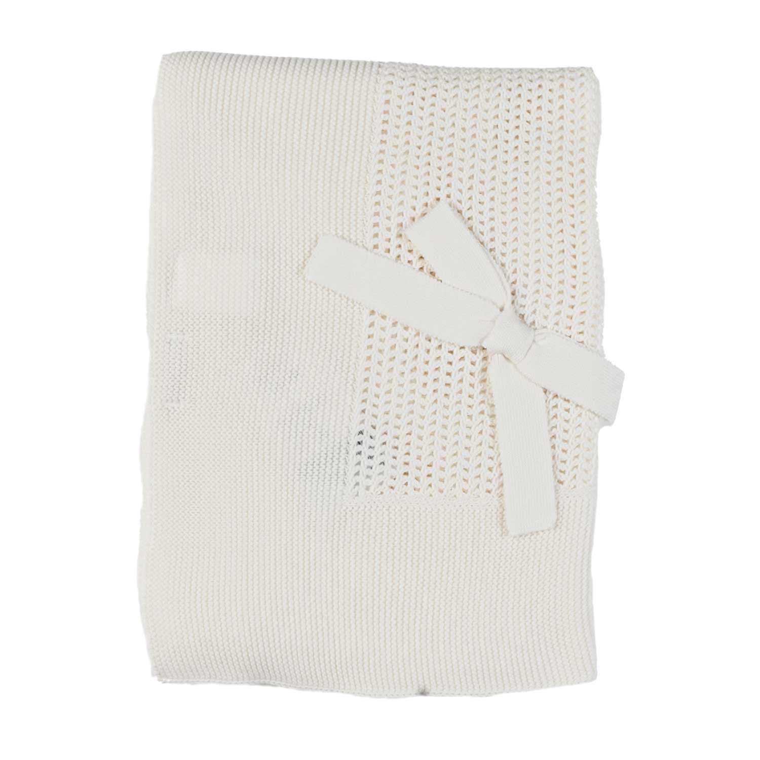 Copertina in maglia bianco latte - annameglio.com abbigliamento moda