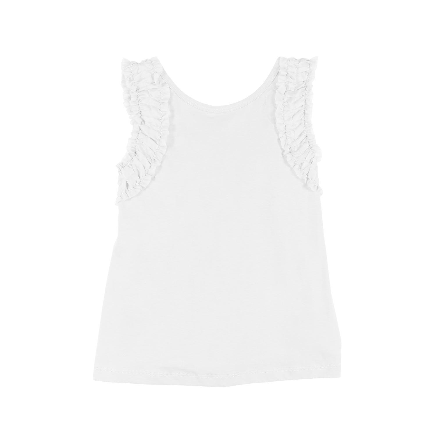 TOP CANOTTA BIANCO BAMBINA E TEENAGER - annameglio.com abbigliamento moda