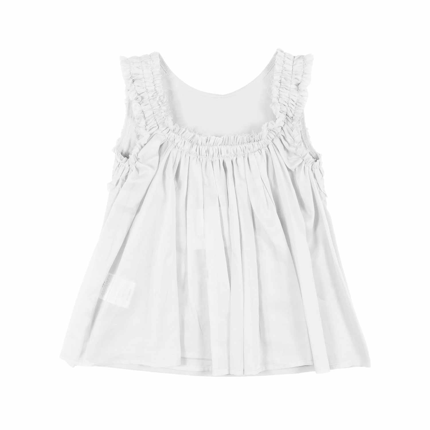 TOP CANOTTA BIANCO BAMBINA E TEENAGER - annameglio.com abbigliamento moda