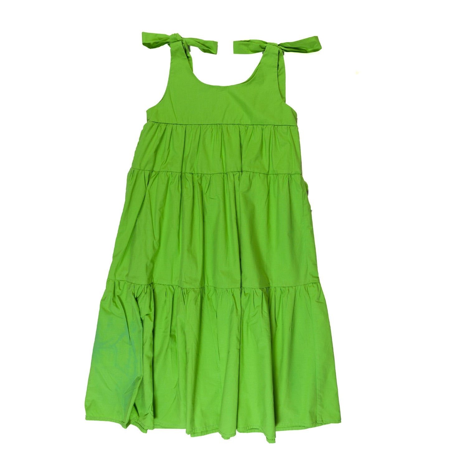 VESTITO SMANICATO VERDE BAMBINA E RAGAZZA - annameglio.com abbigliamento moda
