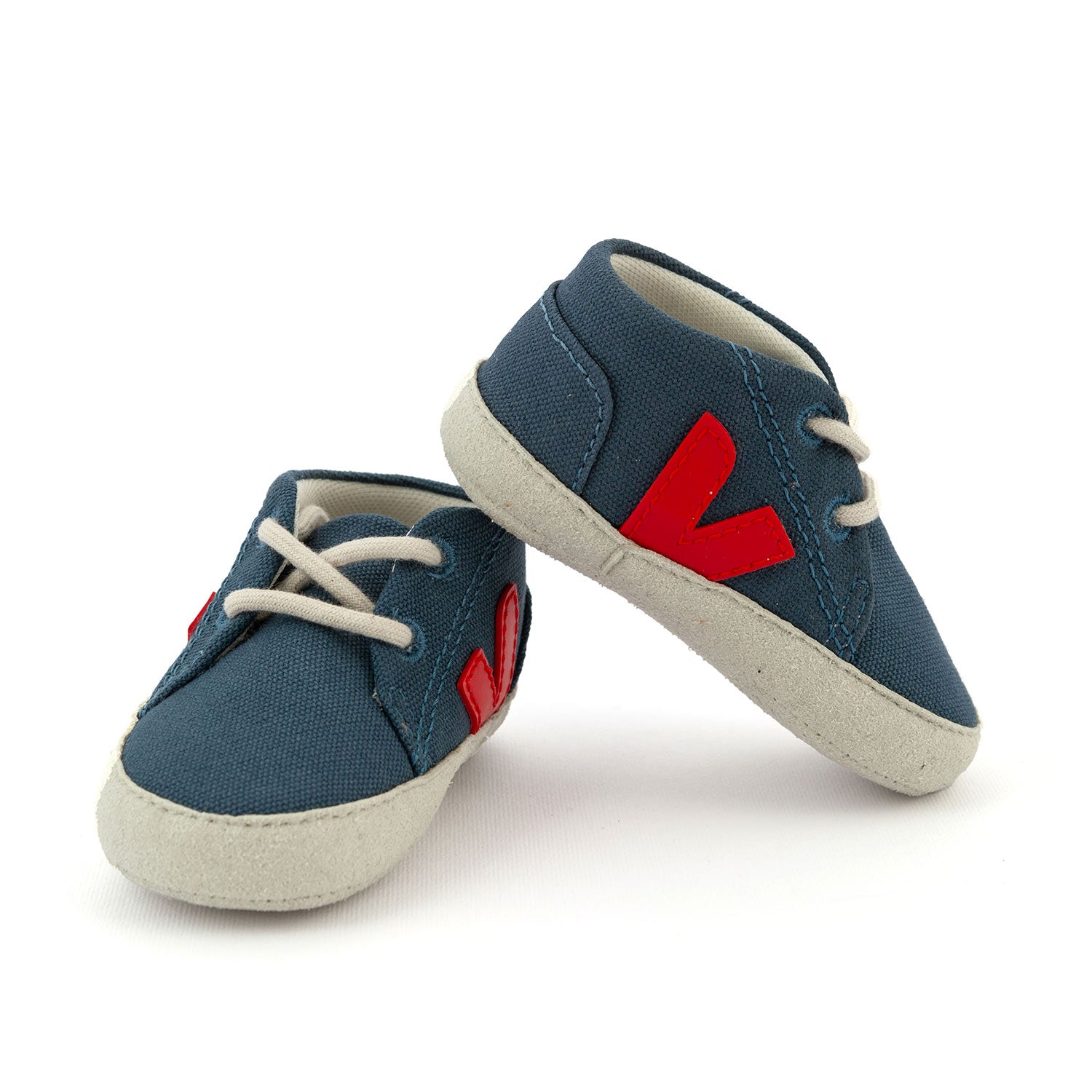 SCARPINA CANVAS CALIFORNIA PEKIN BLU NEONATO - annameglio.com abbigliamento moda