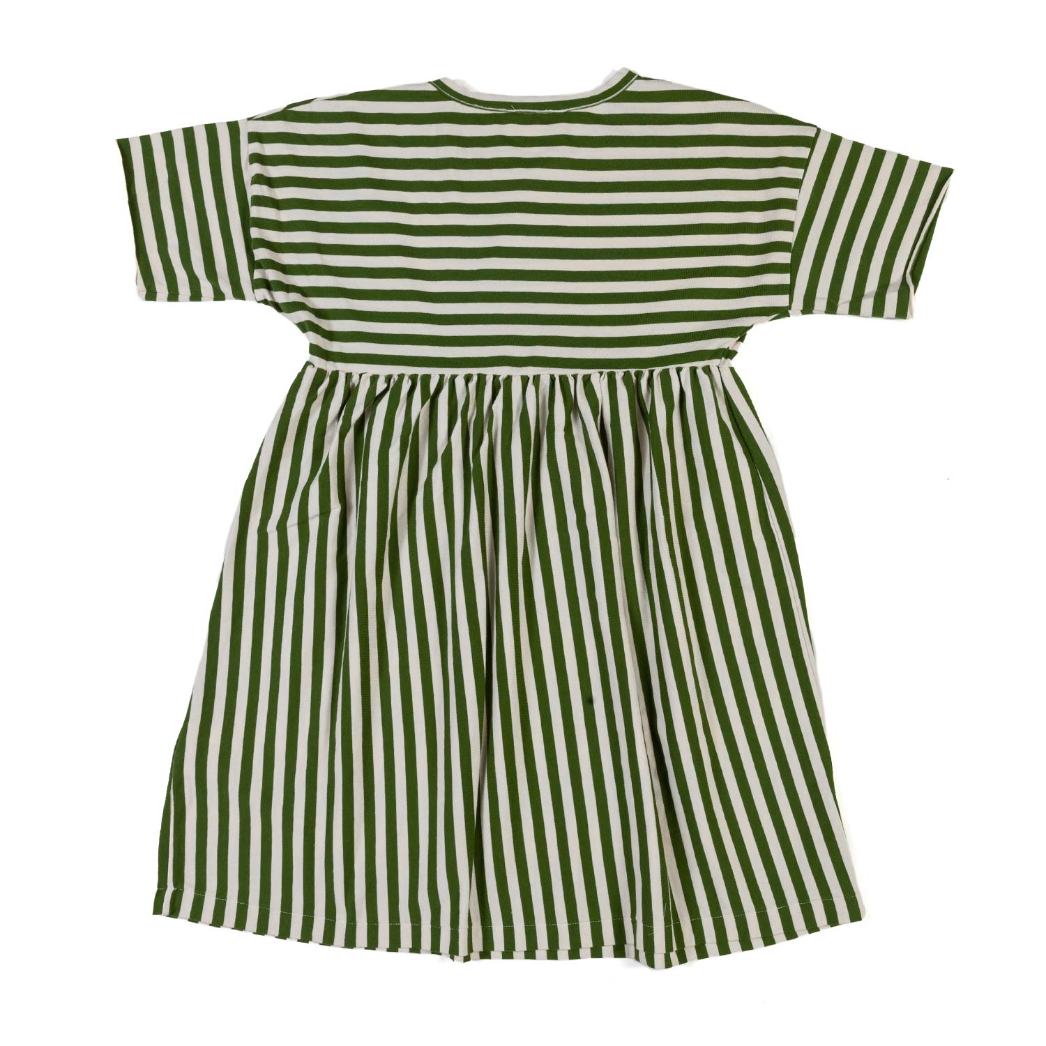 ABITO PANNA E VERDE A RIGHE BIMBA E BAMBINA - annameglio.com abbigliamento moda