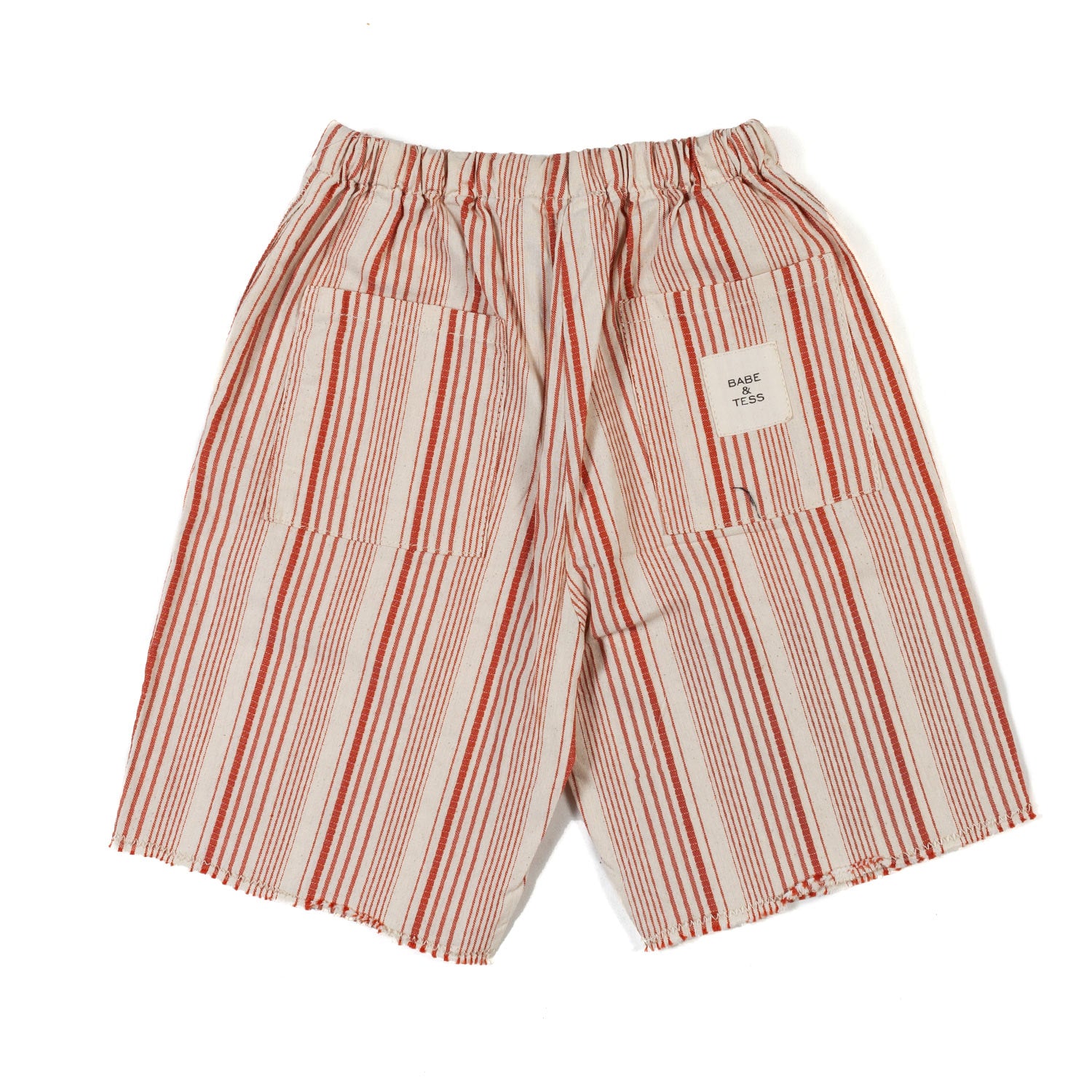 BERMUDA BEIGE E ROSSO A RIGHE BAMBINO E BAMBINA - annameglio.com abbigliamento moda