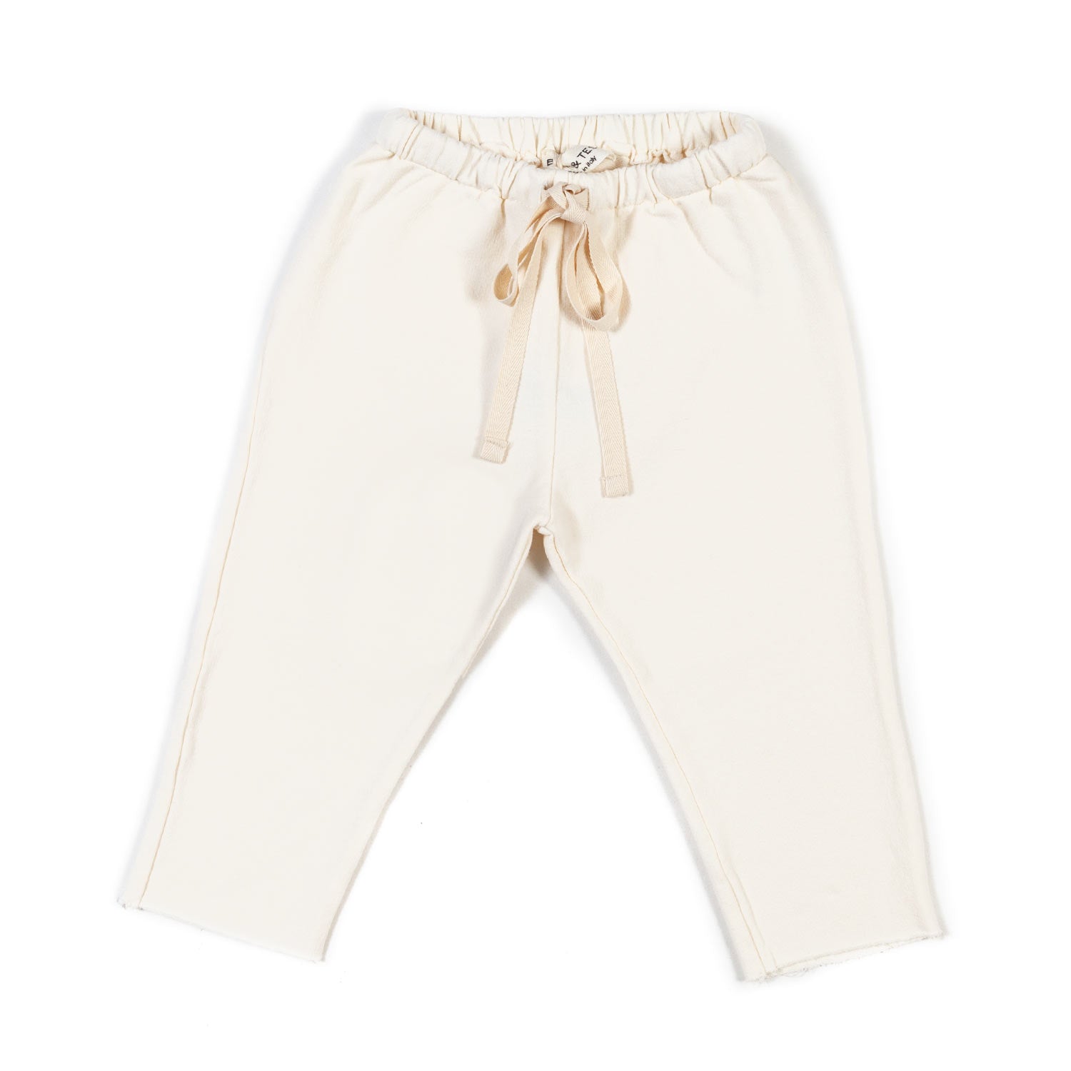 PANTALONE FELPA BIANCO NATURALE BIMBO E BIMBA - annameglio.com abbigliamento moda