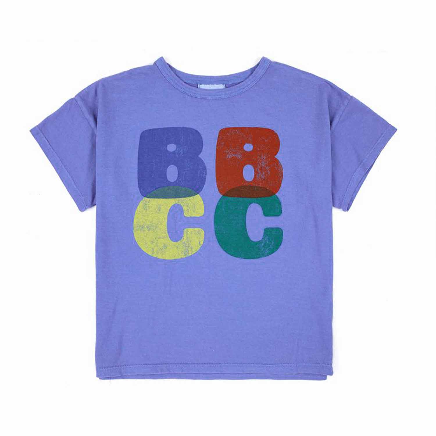 T-SHIRT UNISEX VIOLA CON LOGO MULTICOLOR - annameglio.com abbigliamento moda
