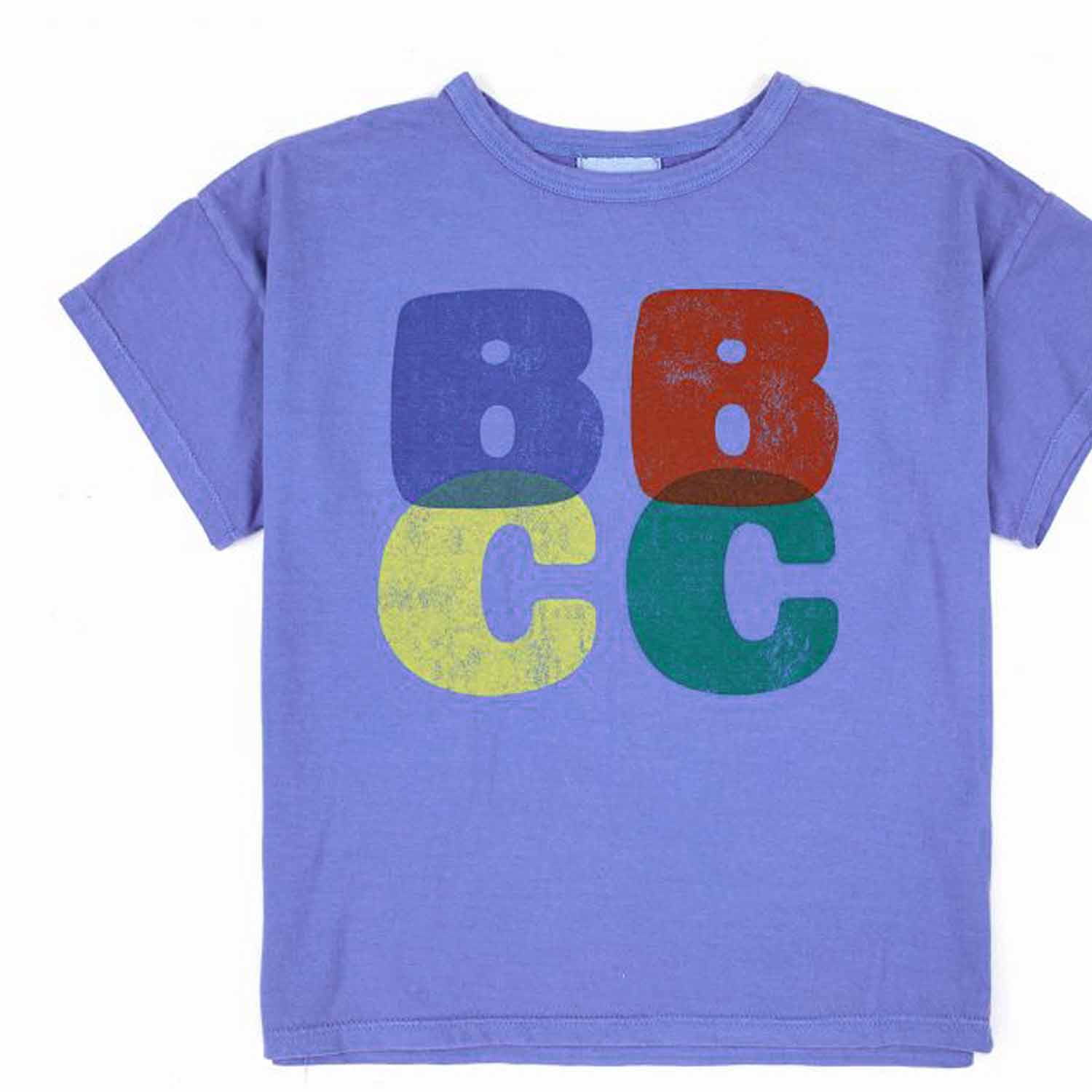 T-SHIRT UNISEX VIOLA CON LOGO MULTICOLOR - annameglio.com abbigliamento moda