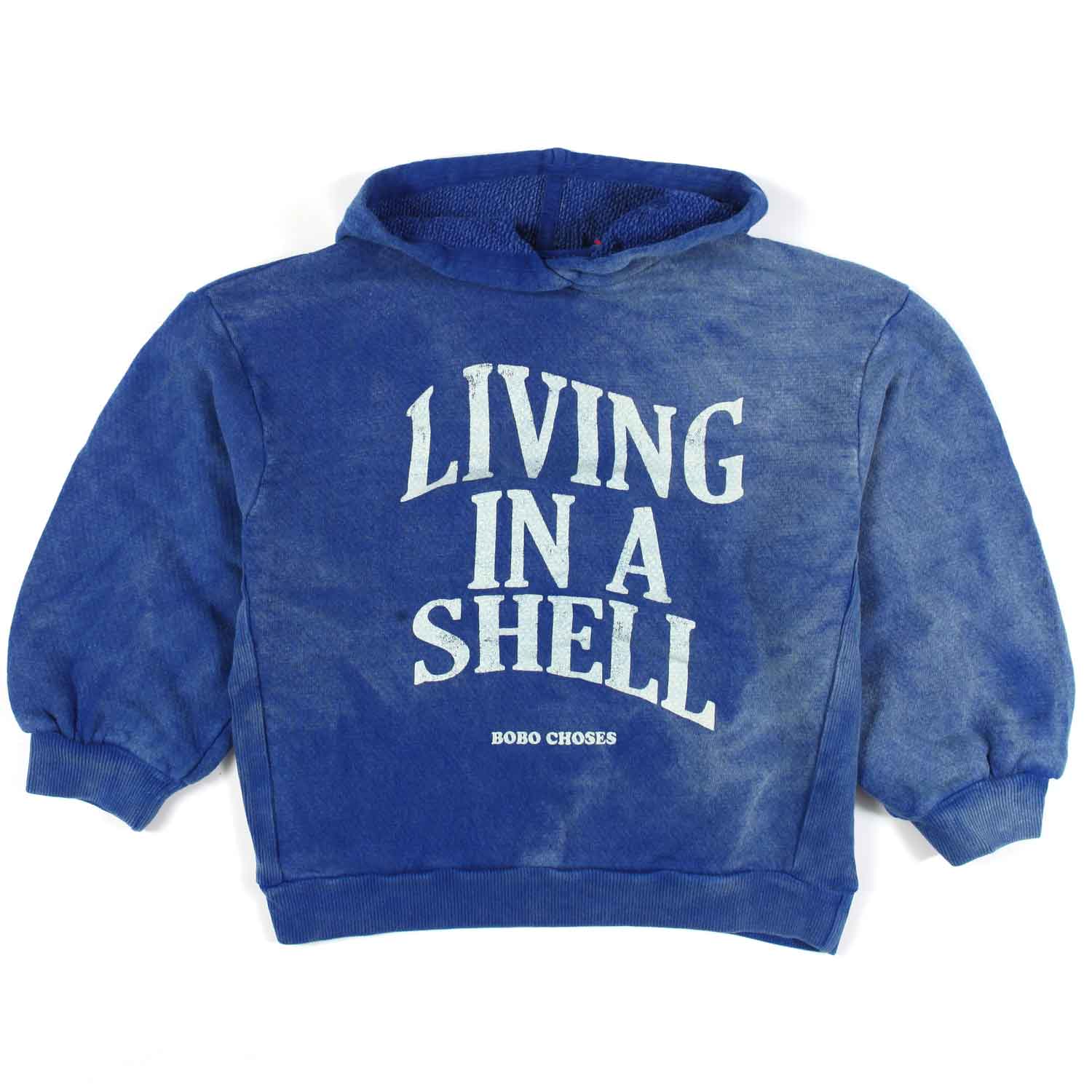 FELPA BLU SFUMATO CON CAPPUCCIO BAMBINO E BAMBINA - annameglio.com abbigliamento moda