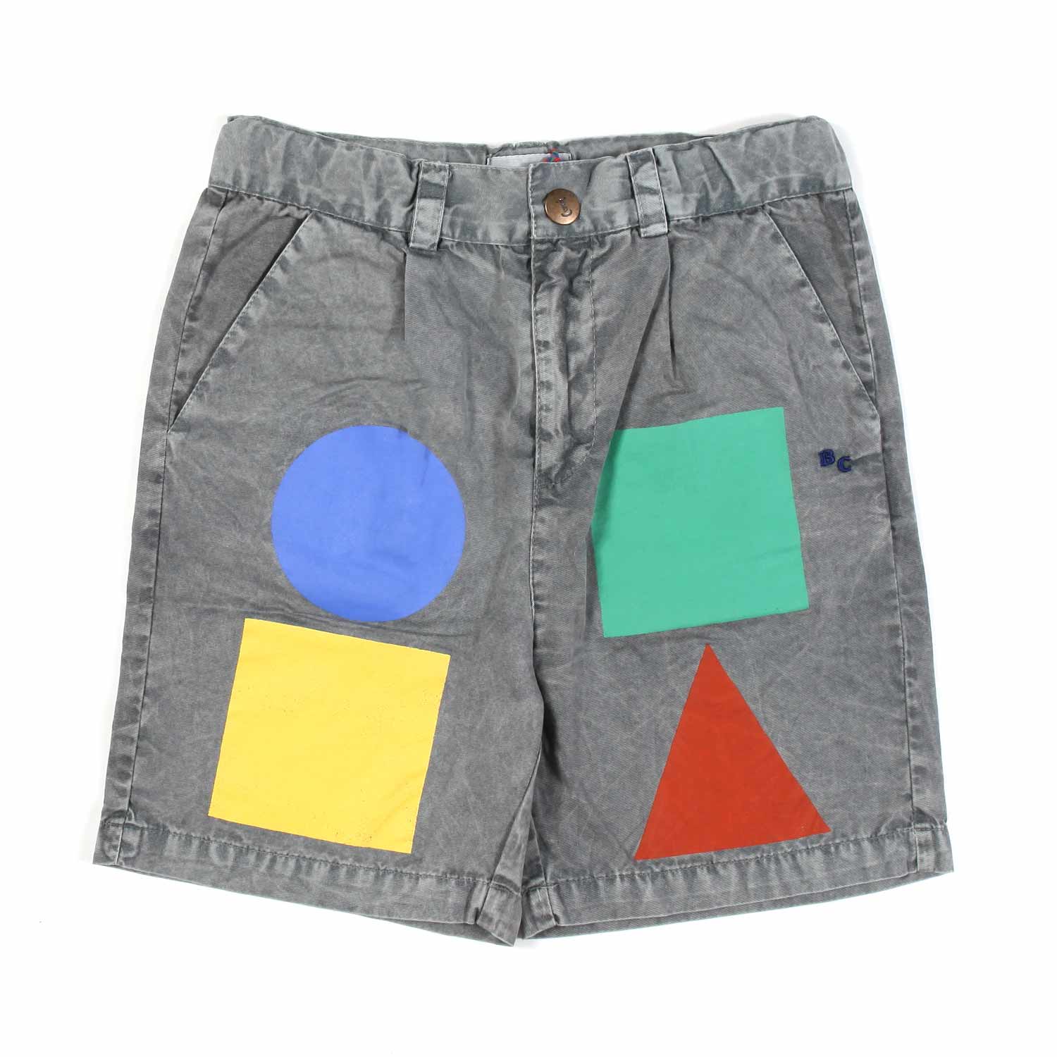 SHORTS DENIM GRIGIO MEDIO E MULTICOLOR BAMBINO - annameglio.com abbigliamento moda