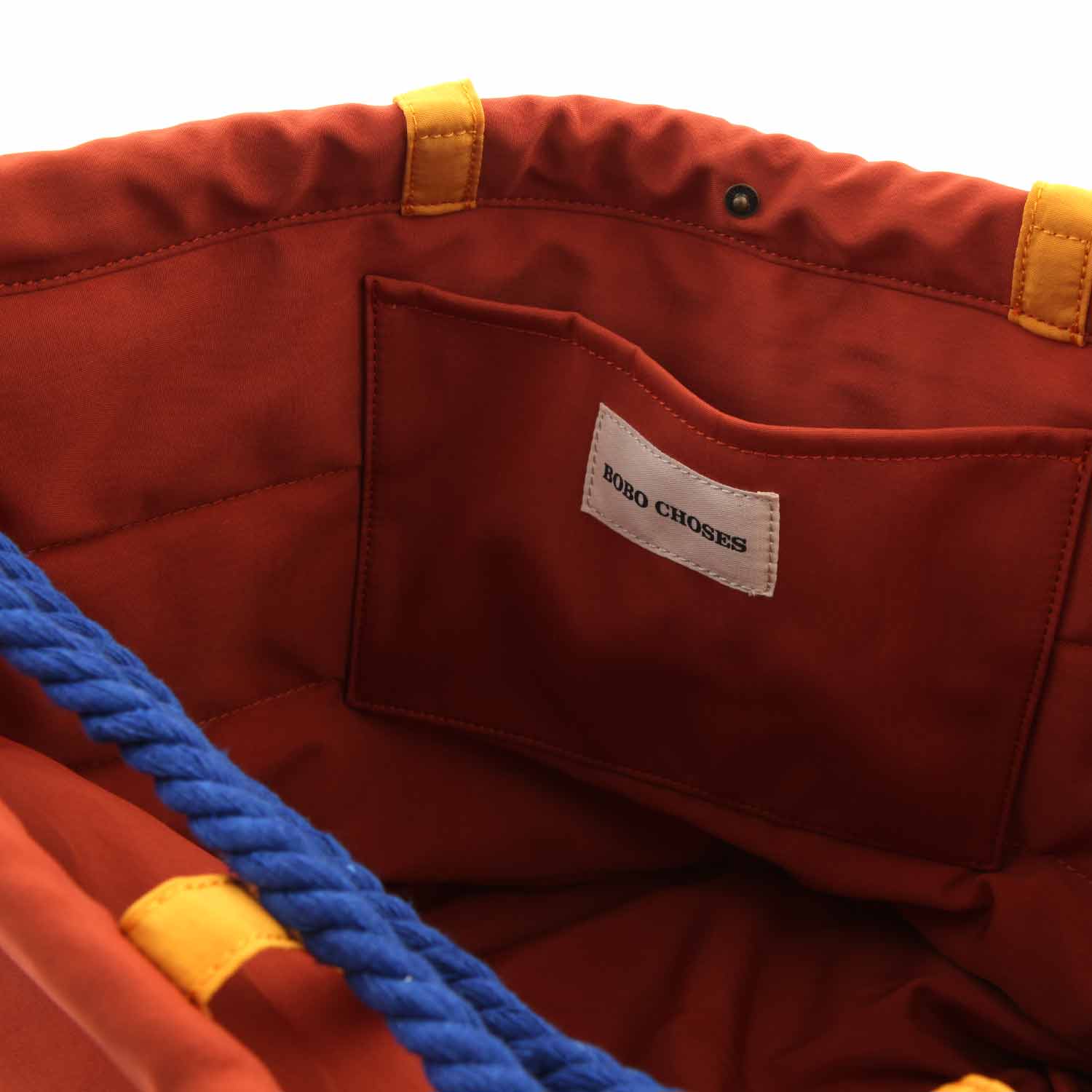 BORSA SHOPPER ROSSO MATTONE E MULTICOLOR - annameglio.com abbigliamento moda