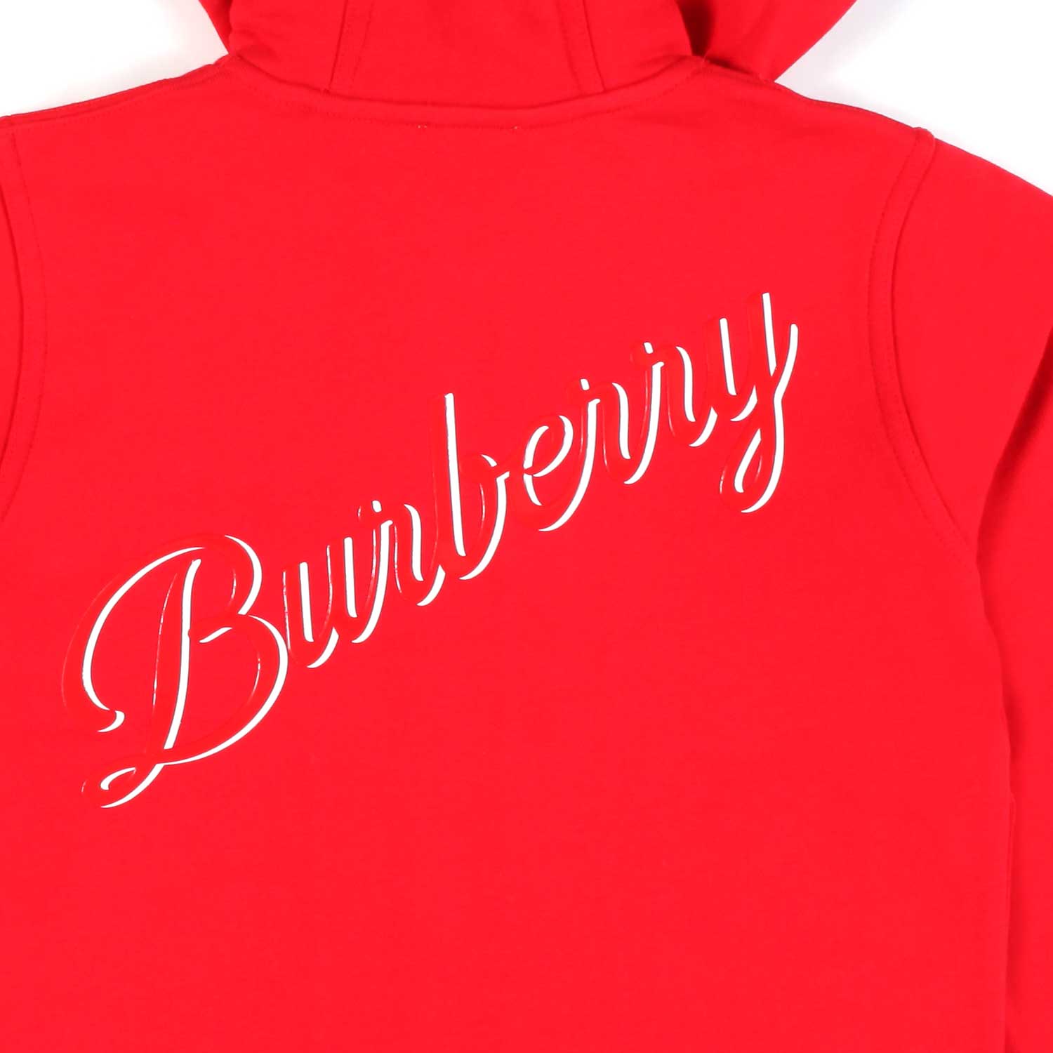 FELPA UNISEX ROSSA CON CAPPUCCIO E CHIUSURA ZIP - annameglio.com abbigliamento moda