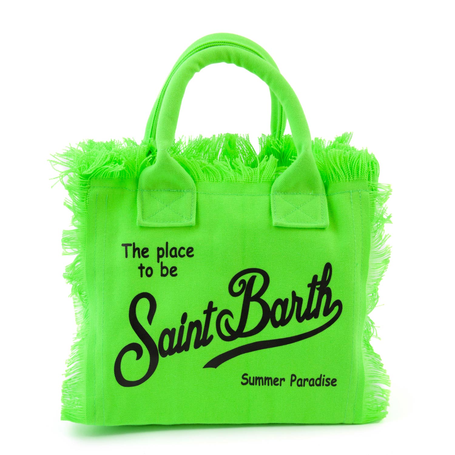 BORSA MINI COLETTE VERDE FLUO CON LOGHI NERI - annameglio.com abbigliamento moda