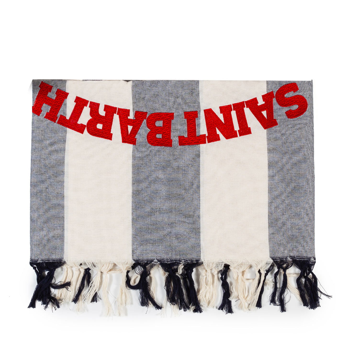 TELO MARE FOUTA BEACH CLUB PANNA E BLU SCURO - annameglio.com abbigliamento moda