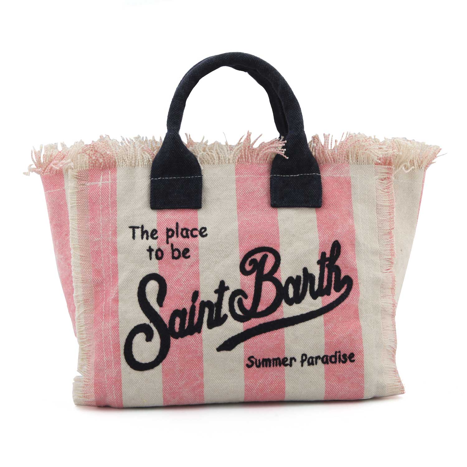 BORSA COLETTE ROSA E BIANCA CON LOGHI NAVY - annameglio.com abbigliamento moda