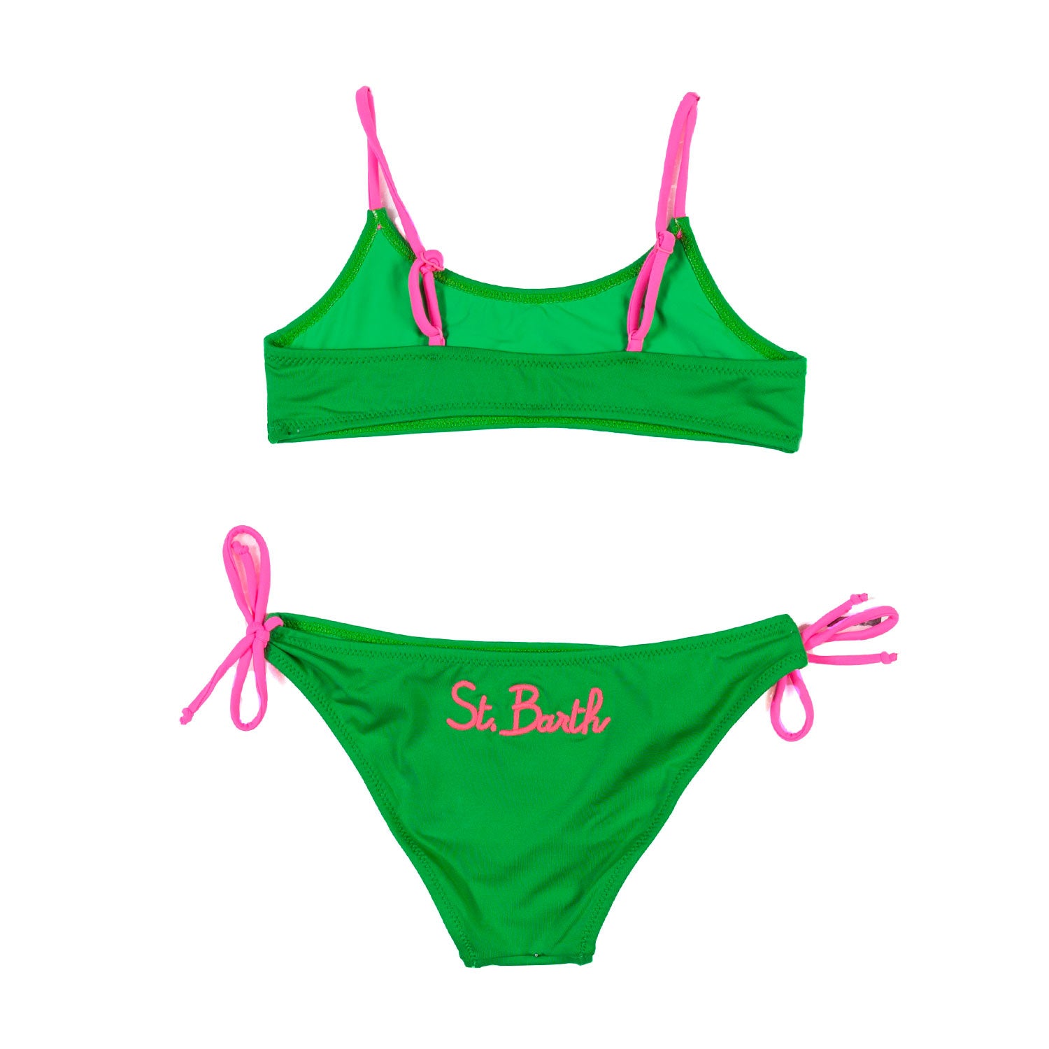BIKINI JAIDEN VERDE E ROSA FLUO BAMBINA E RAGAZZA - annameglio.com abbigliamento moda