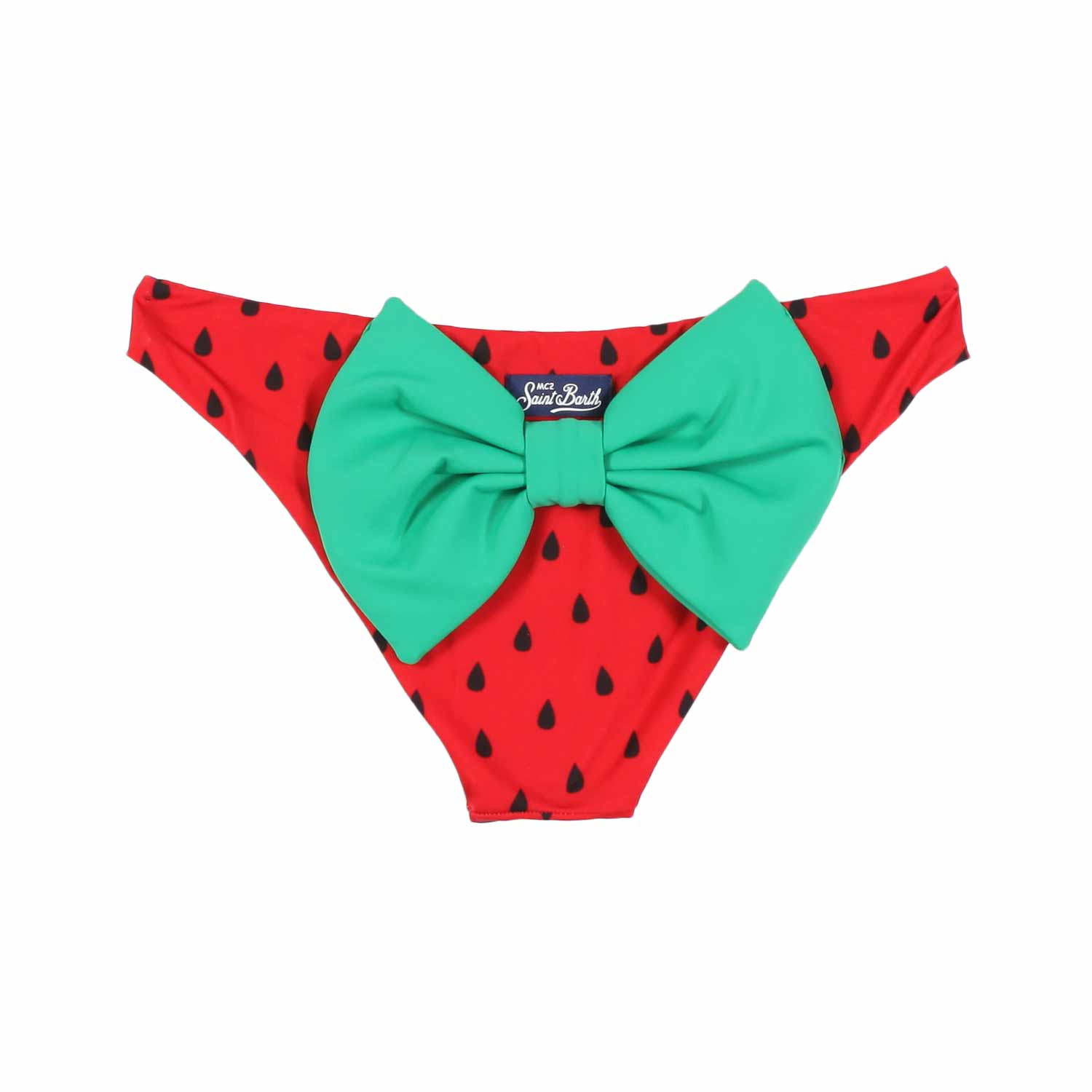 SLIP MARE MADAME ANGURIA ROSSO E VERDE BAMBINA - annameglio.com abbigliamento moda