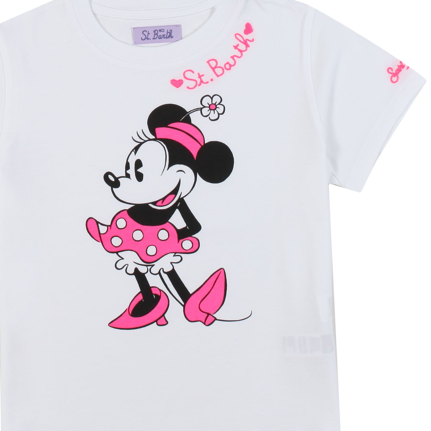 T-SHIRT MINNIE BIANCA E ROSA BAMBINA - annameglio.com abbigliamento moda