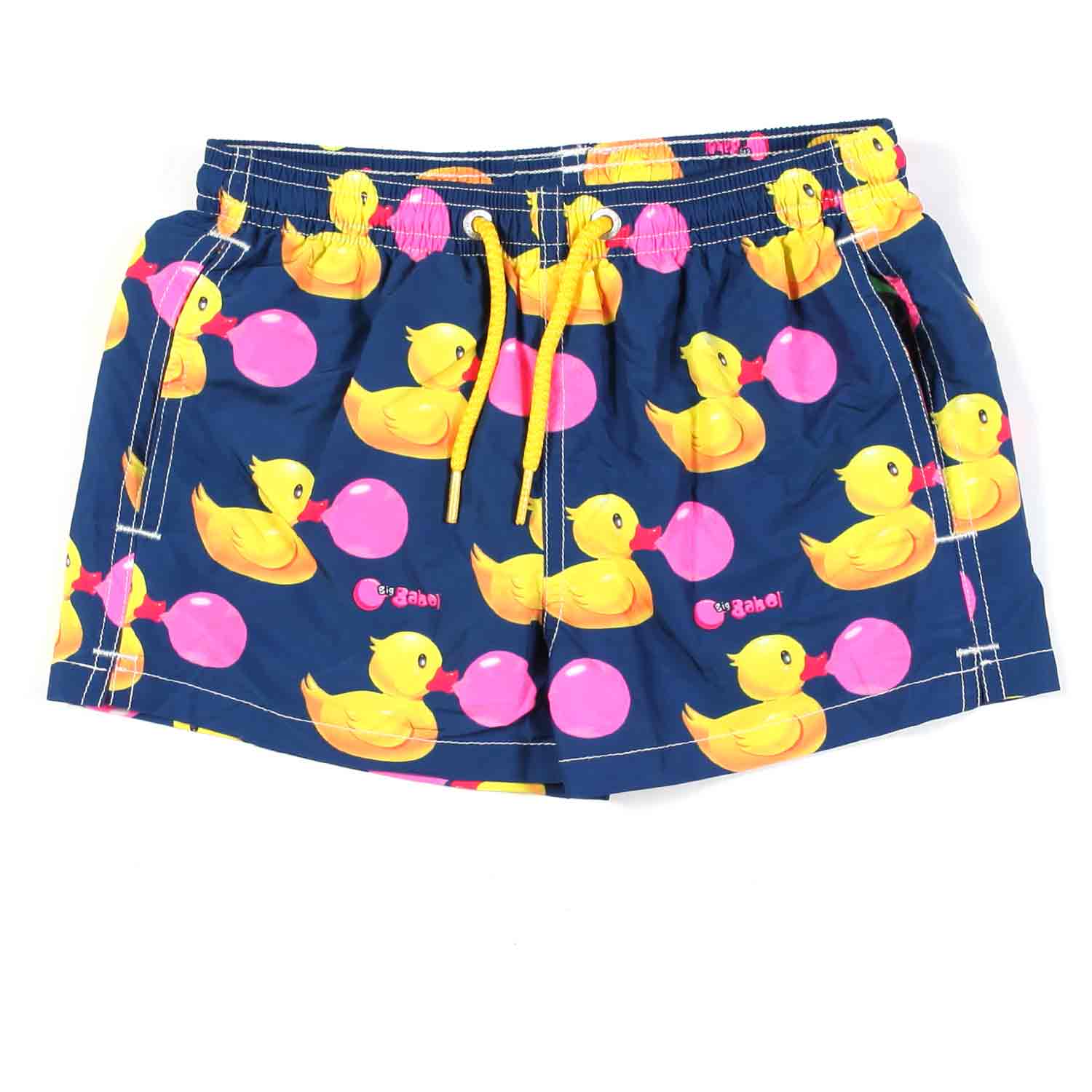 COSTUME BOXER BIG BABOL BLU NAVY E GIALLO BAMBINO - annameglio.com abbigliamento moda