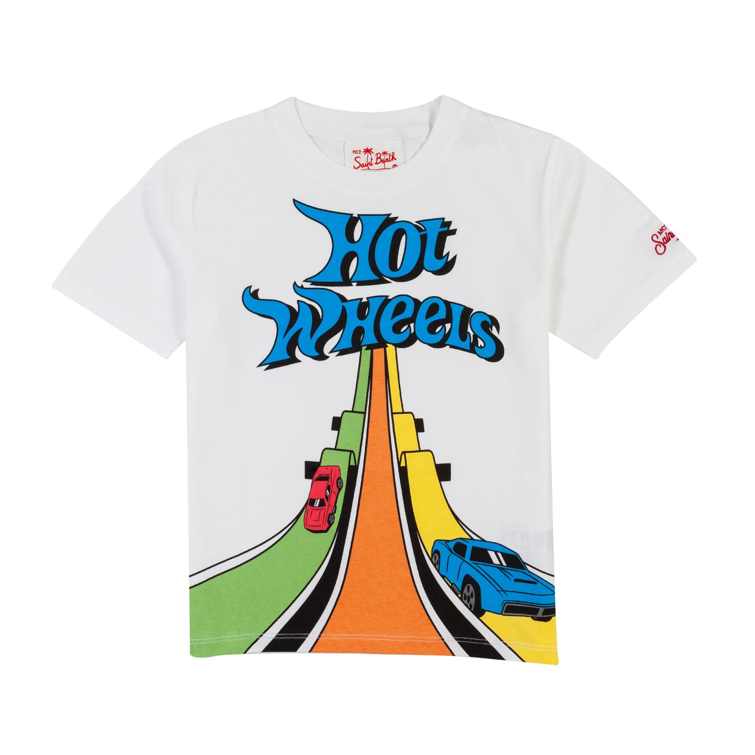 T-SHIRT HOT WHEELS BIANCA E MULTICOLOR BAMBINO - annameglio.com abbigliamento moda