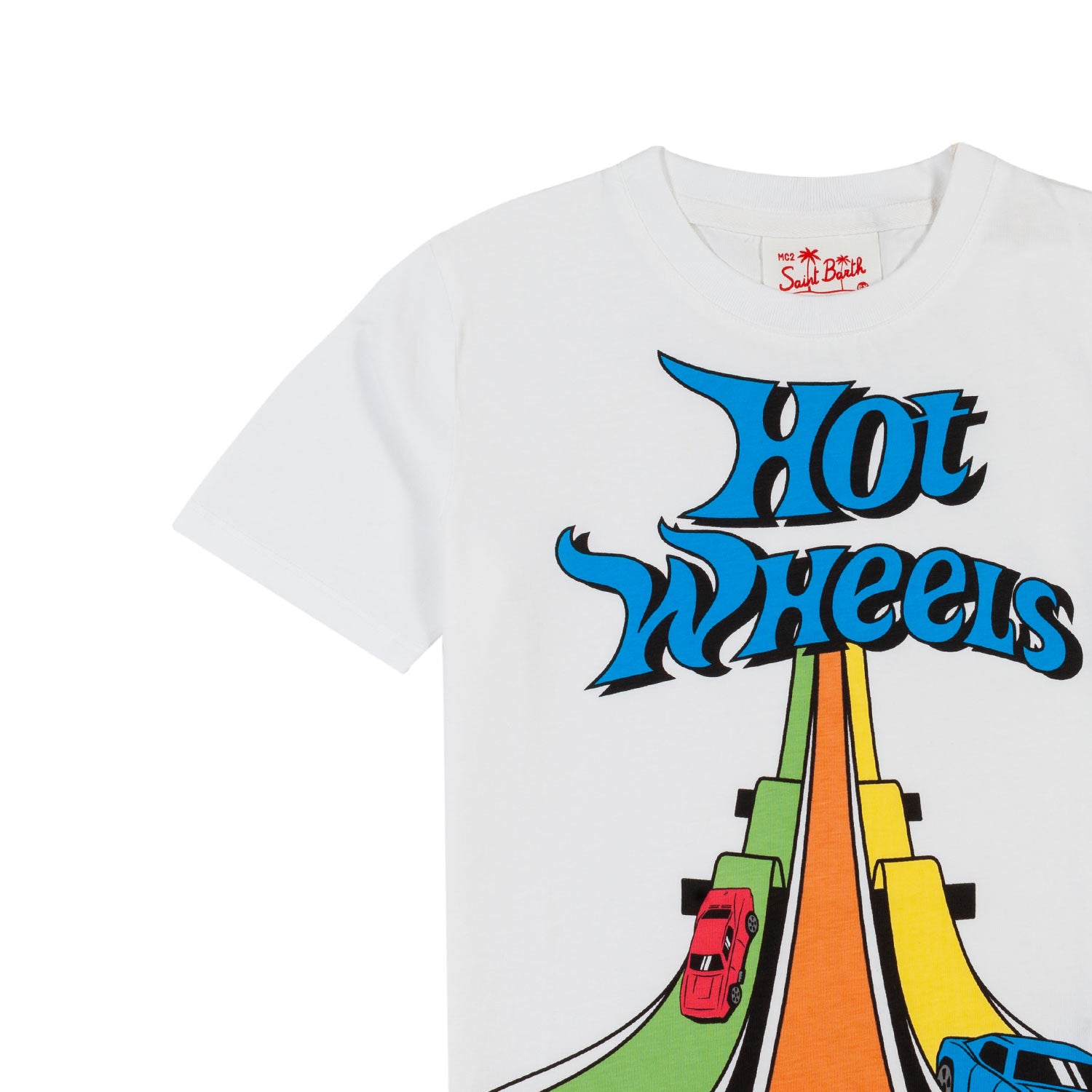 T-SHIRT HOT WHEELS BIANCA E MULTICOLOR BAMBINO - annameglio.com abbigliamento moda