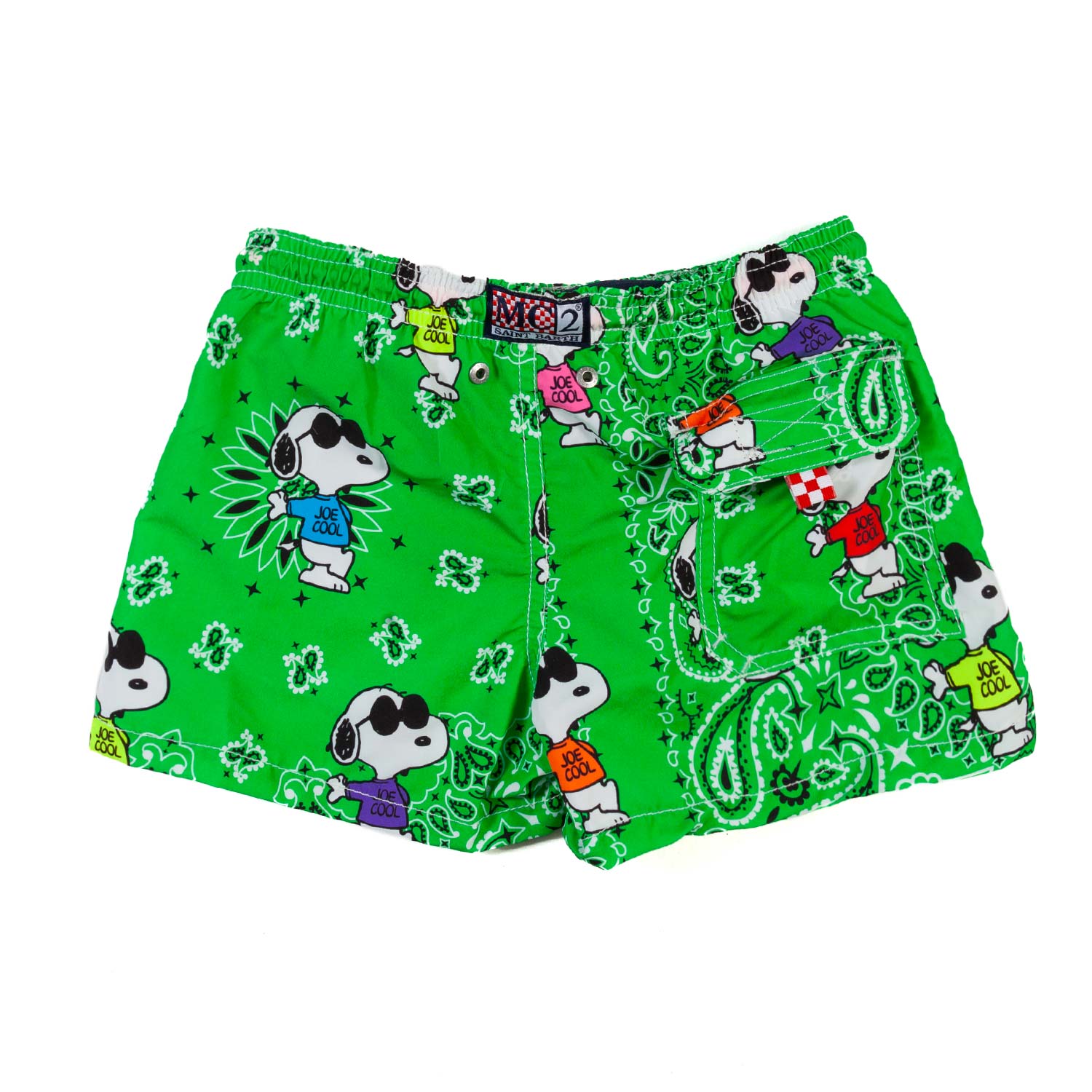 COSTUME BOXER SNOOPY BANDANA VERDE BAMBINO E TEEN - annameglio.com abbigliamento moda